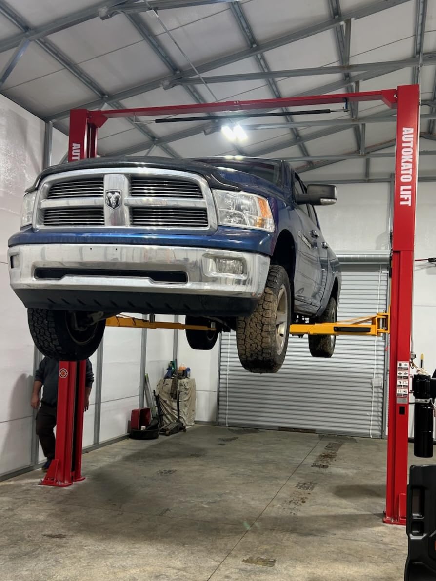 KT-M120L 12000lbs Two Post Lift Auto Lift 2 Post Car Lift Extra Height 167