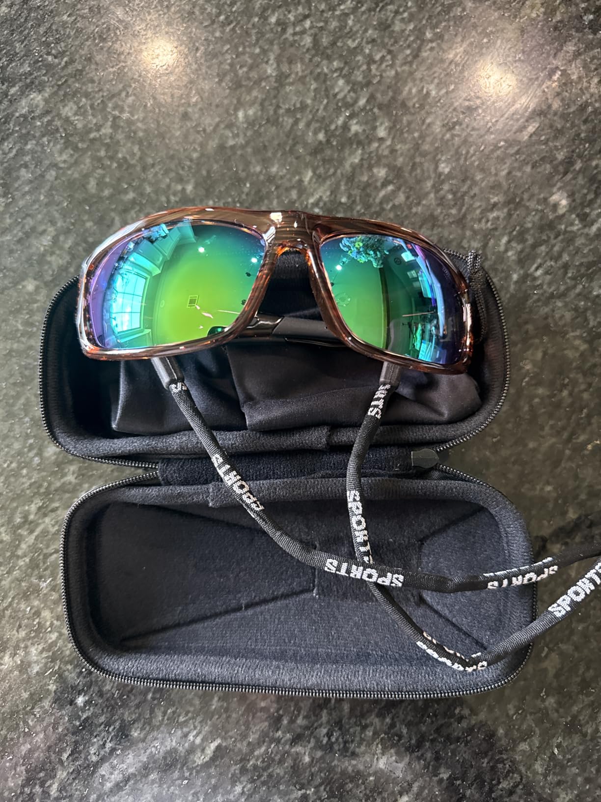 suoso Polarized Sports Sunglasses for Men Wrap Design for Fishing Running | HD polarized Reduces Glare TAC Lens UV400 Protection Non-slip Temples Fit for Golf Driving Cycling TR90, Case & Pouch customer photo 1