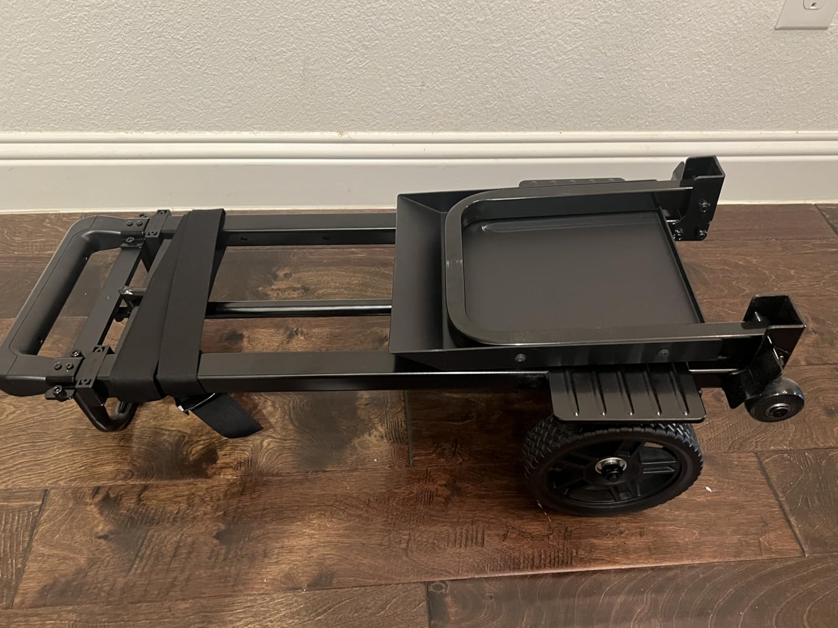 KEDSUM 600LB 55-Gallon Drum Dolly, Heavy Duty Plant Dolly with Wheels | Heavy-Duty Oil Drum Trolley, Adjustable Eagle Beak Fixation, Secure Strap, 47.2-Inch Handle, Foldable customer photo 2