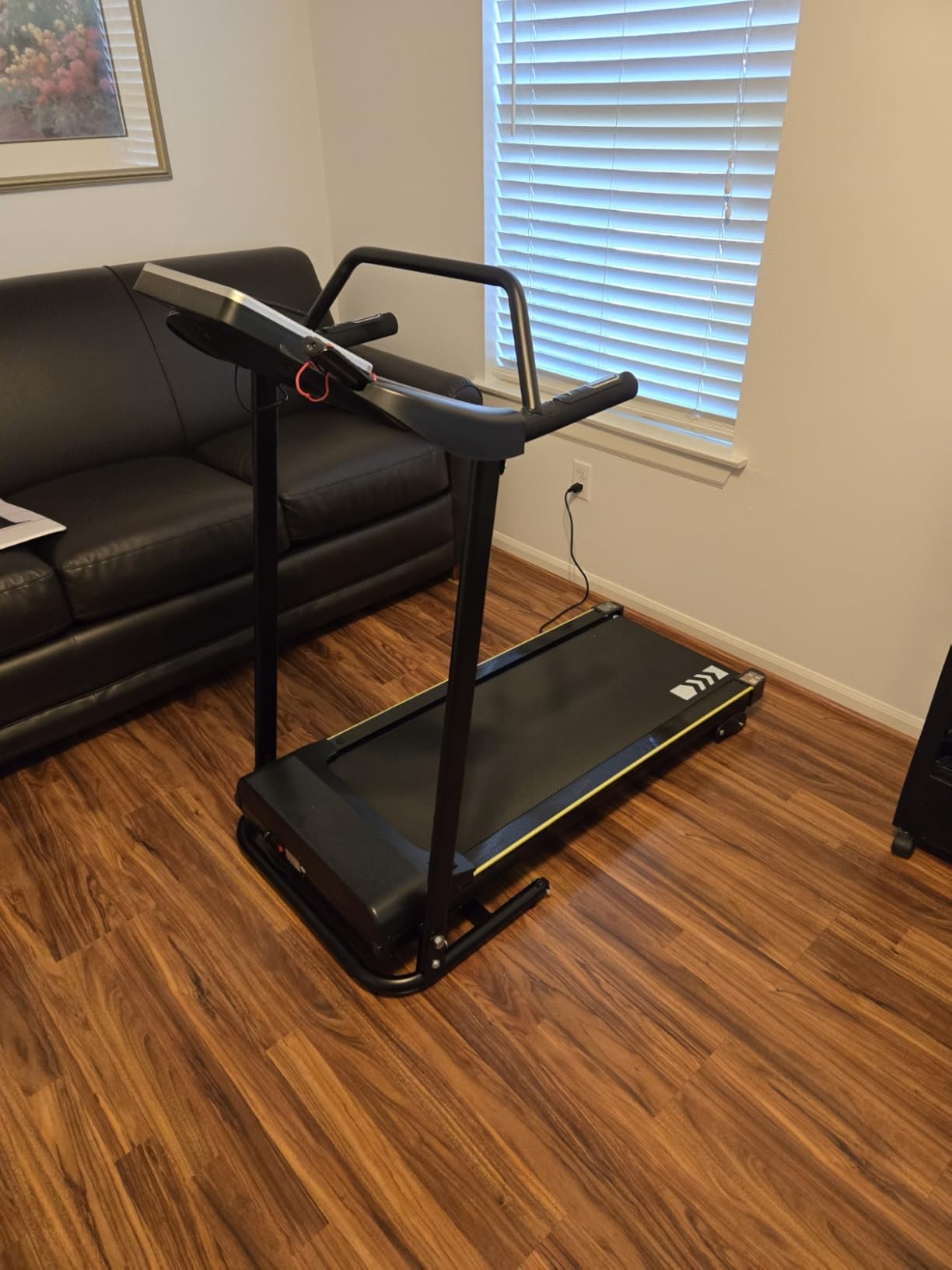 Redliro Treadmill for Seniors - 0.3mph Slow Start, Front & Long Handrails customer photo 2