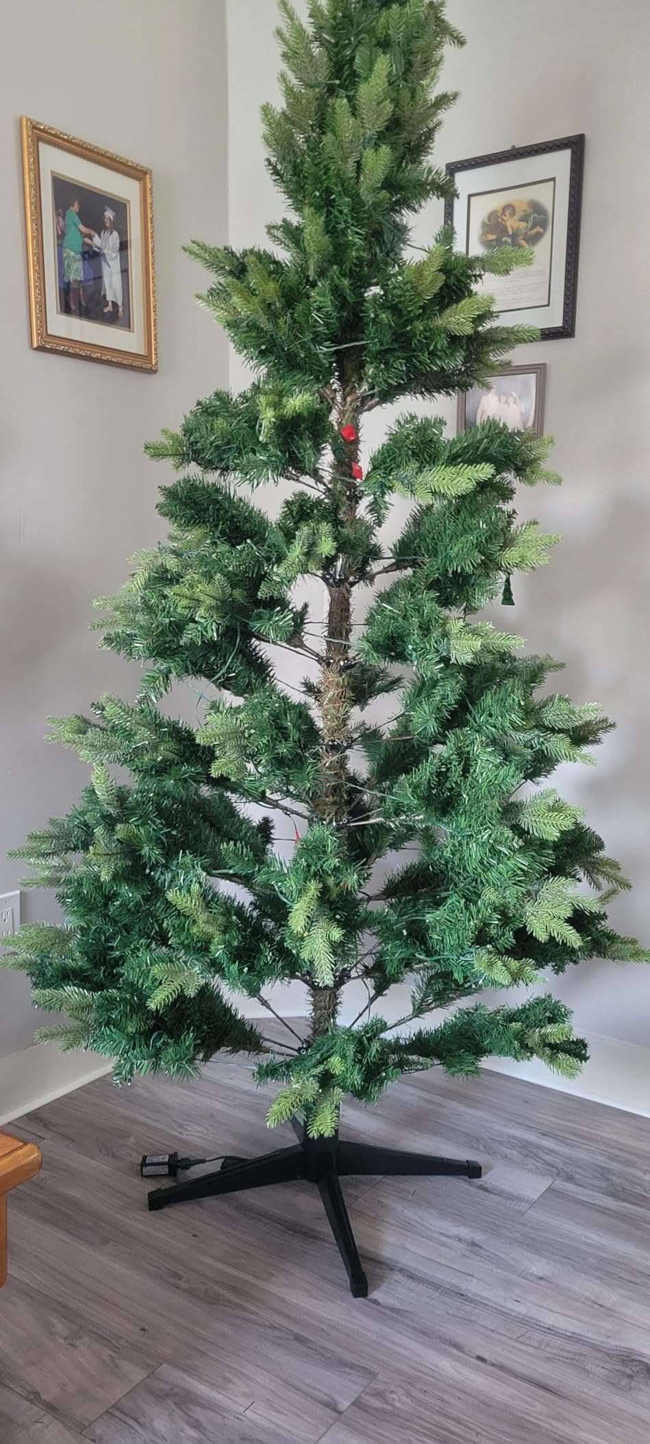 Pre-Lit Rotating Christmas Tree, 6.5FT Artificial for Home Decor | With Music, 340 Warm White & Multi-color LED Lights, 1036 PE+PVC Tip, Remote Control, Rotating Stand, 8 Modes, Timed Design customer photo 2