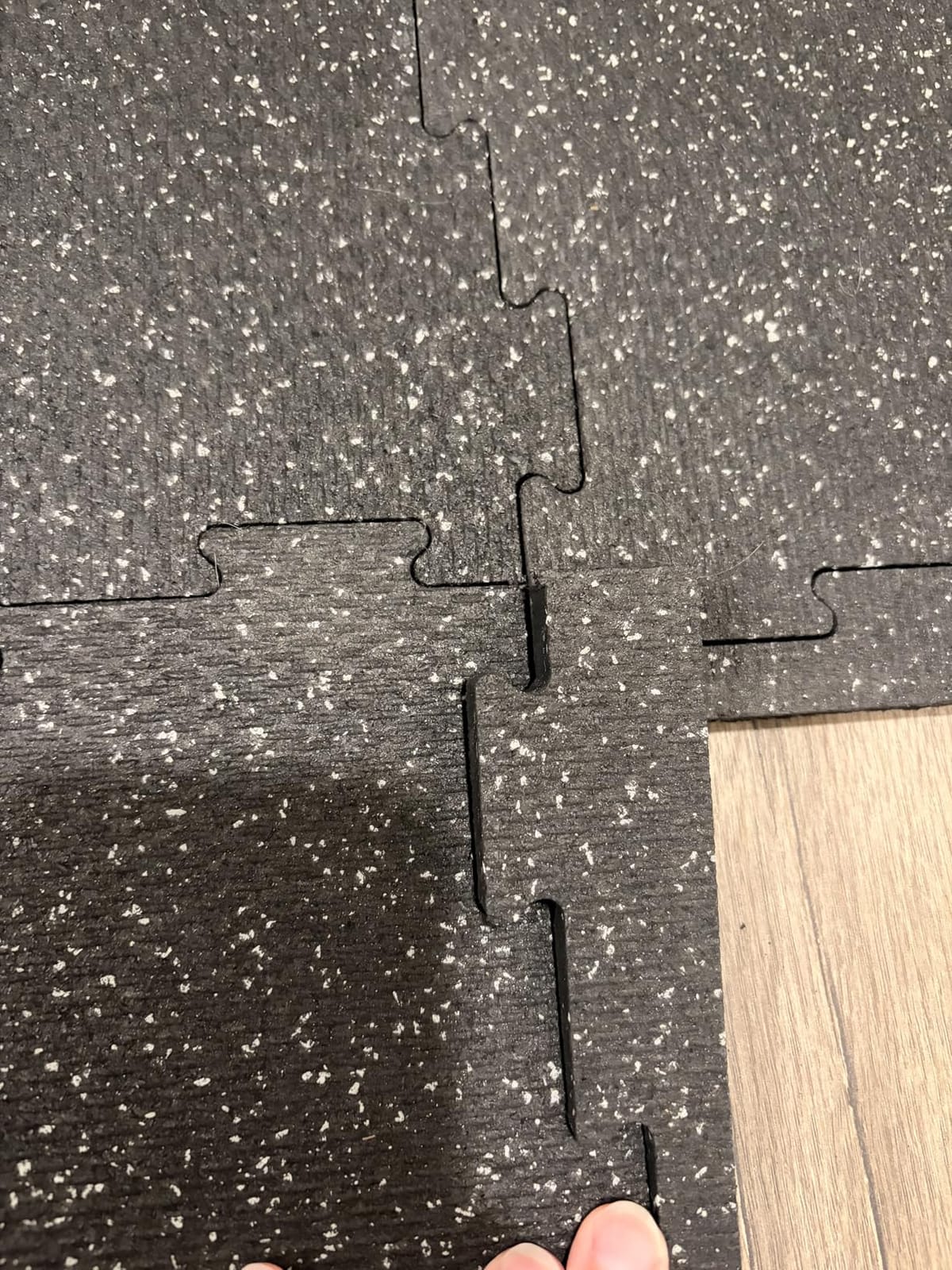 Interlocking Rubber Floor Tiles - Heavy Duty 100% Rubber Gym Flooring for Home Gym, Garage, Workout Room, Equipment Mats, Indoor/Outdoor Mats, Gray Fleck 4-Pack (4, Gray Fleck, 22.5