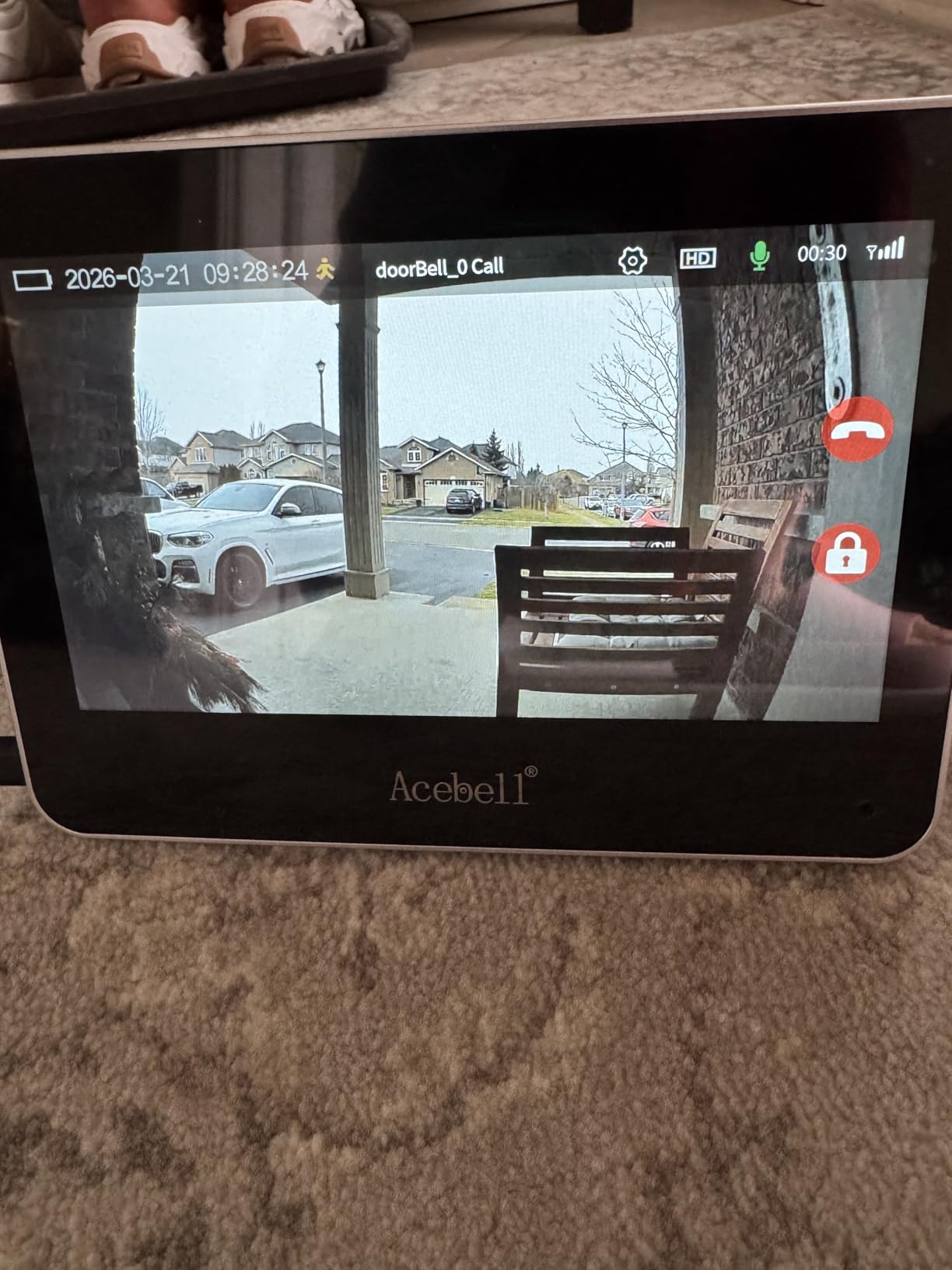 Wireless Smart Video Doorbell Intercom System, WiFi 1080P Video Doorbell Camera with Monitor, Video Door Phone with 7'' Touch Screen, Motion Detection, No Subscription, APP Control customer photo 2