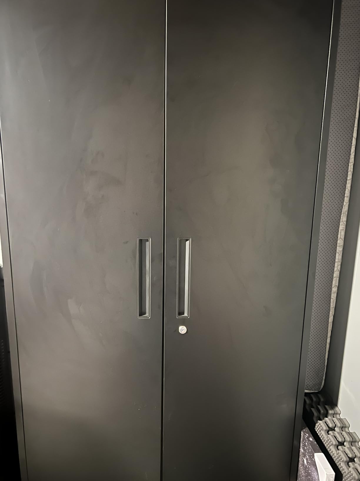 Black Metal Storage Cabinet, 72