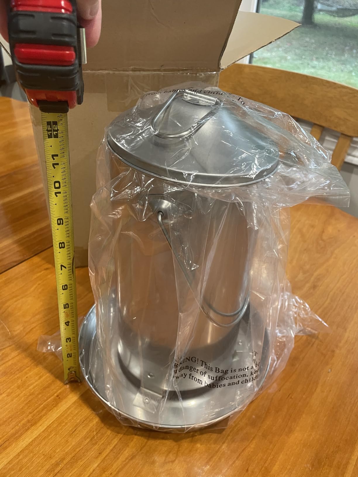 Chicken Feeder - 304 Stainless Steel 8.8 lb Rust-Proof No Waste Poultry Feeder for Outdoor Coops, Chickens, Ducks & Small Farms customer photo 1
