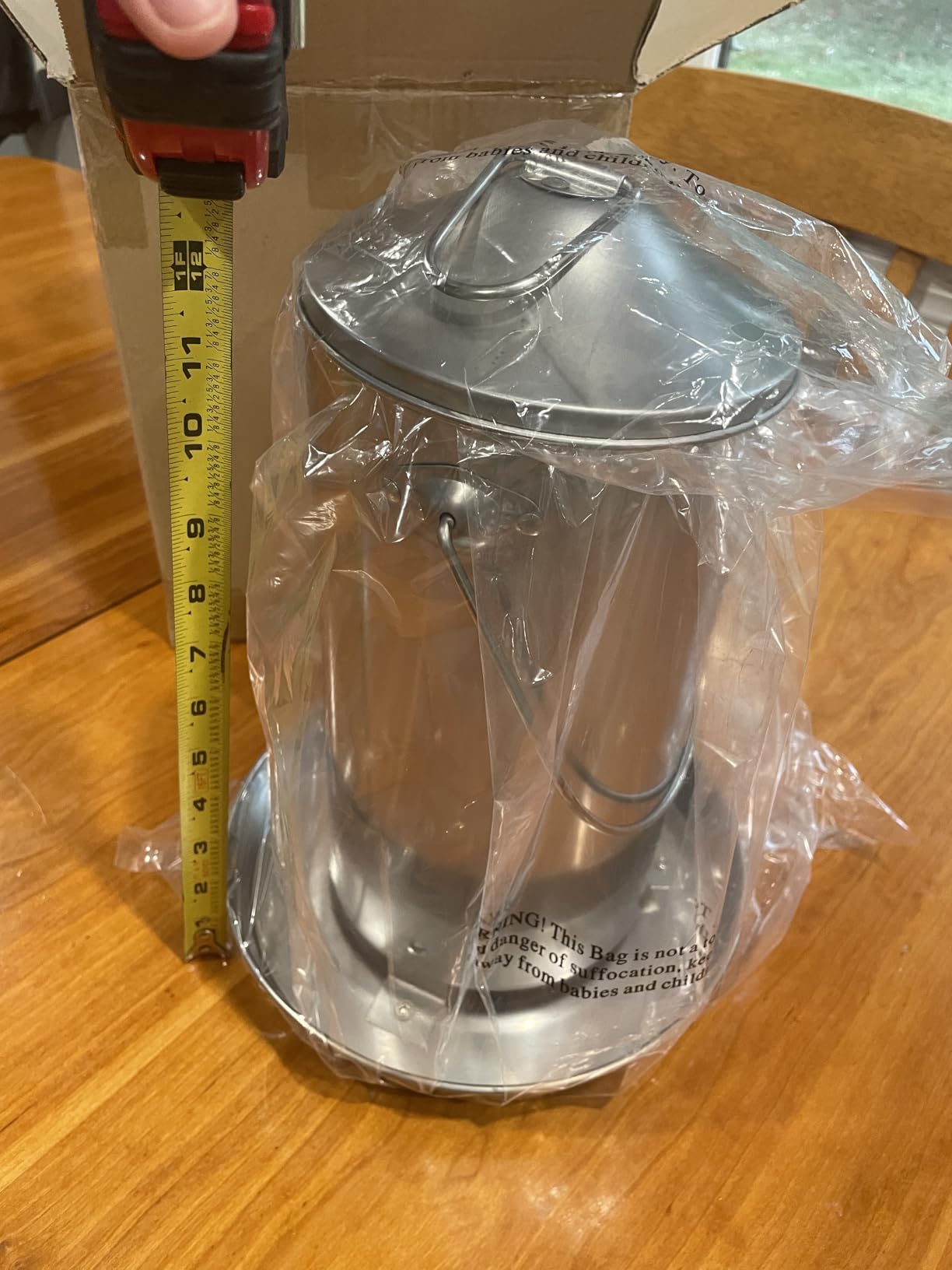 Chicken Feeder - 304 Stainless Steel 8.8 lb Rust-Proof No Waste Poultry Feeder for Outdoor Coops, Chickens, Ducks & Small Farms customer photo 2