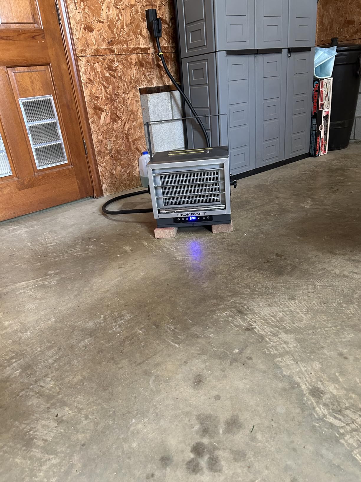 InoKraft 7,500W Electric Garage Heater, Wire: 8 AWG, Plug: NEMA 14-50P, Remote, Ceiling Mount, Digital Thermostat, 240 Volt, 24-Hour Timer, Overheat Protection, ECO Mode, Ideal for Garage customer photo 1