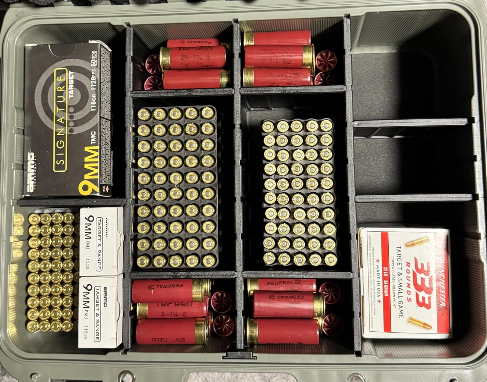 Waterproof Lockable Ammo Storage Box - Heavy Duty Ammo Organizer Case with 8 Adjustable Dividers for Handgun, Rifle & Shotgun Ammo, Secure Ammo Crate, Safe & Organized (Extra-Large Capacity) customer photo 2