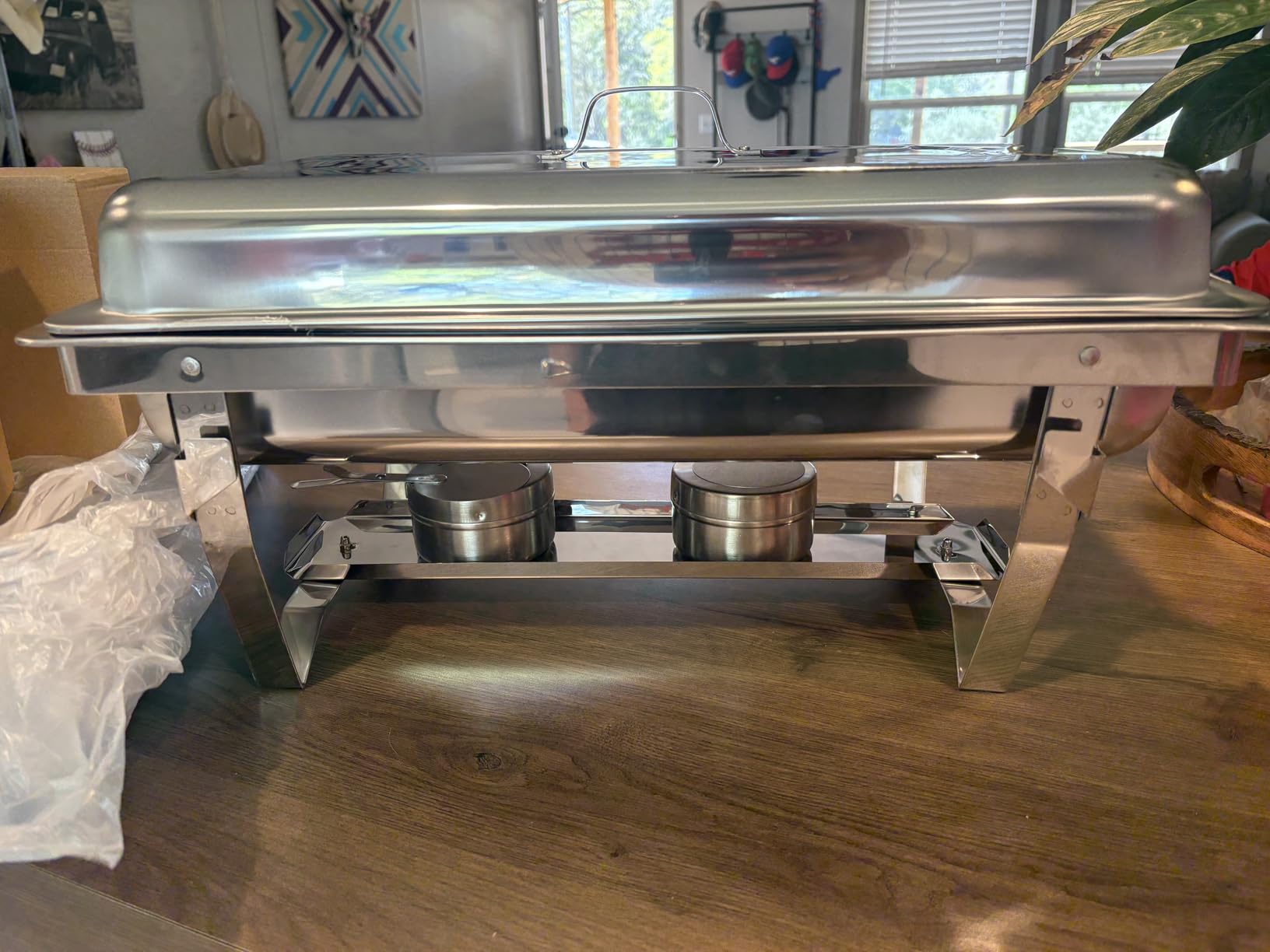 Chafing Dishes for Buffet Set - 4 Pack Chafers & Food Warmers with Lids | Makes Setup Easy for Weddings, Parties, Catering Events, and Buffet Serving customer photo 1