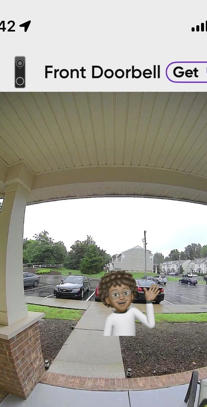 Wyze Battery Video Doorbell Wireless Camera, 1536x1536 HD+ with Color Night Vision, 2-Way Audio, 1:1 Head-to-Toe View, Person/Vehicle/Package Monitor, Wire-Free/Wired Option, 1 Minute Easy Setup customer photo 1