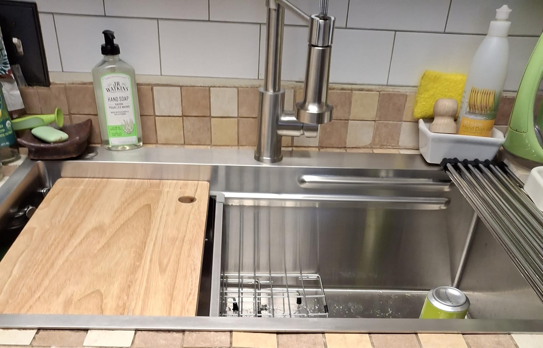 CAMMOO 33X22 Drop In Kitchen Sink, 304 Stainless Steel Workstation Sink customer photo 2