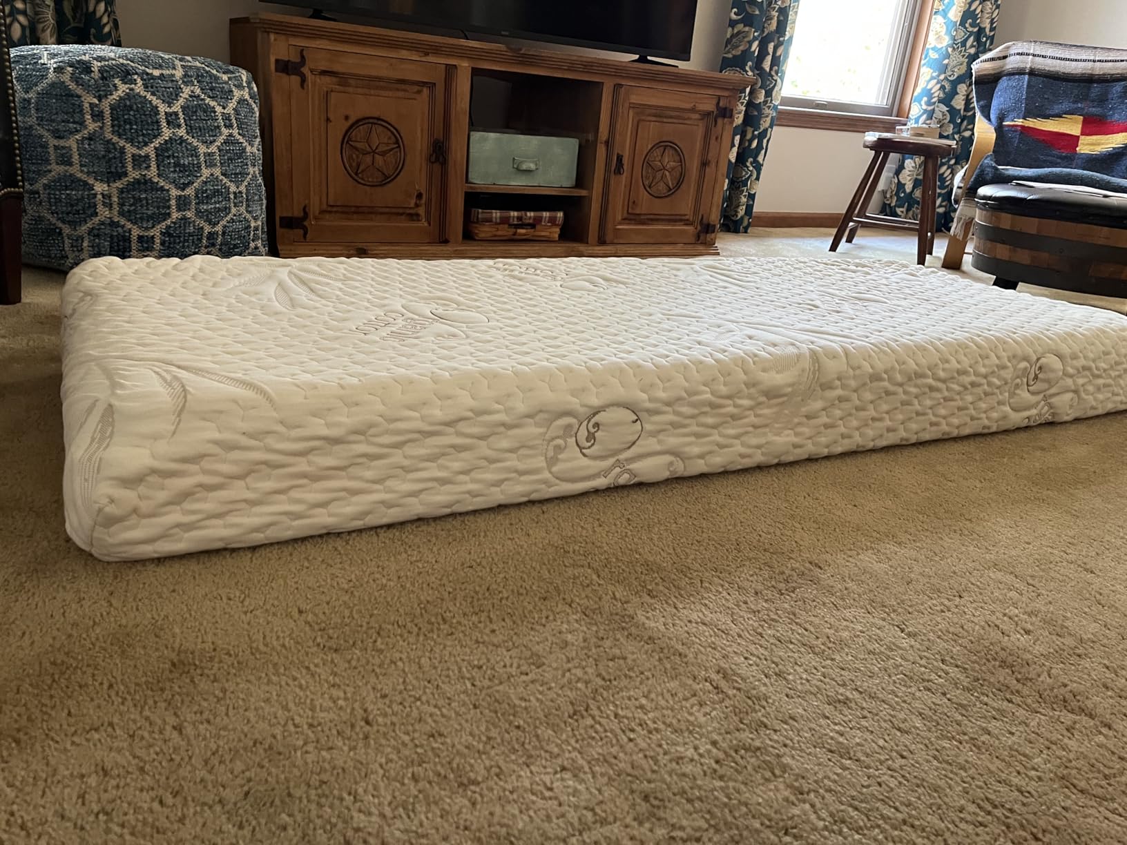 Short Queen - 10 Inch RV Mattress - 60x74, Aquasoft Memory Foam Mattress, Medium Firm, Breathable Diamond Soft Cover Fabric, Certified Safe Foam, Bed in a Box Mattress, Made in Mississippi customer photo 2