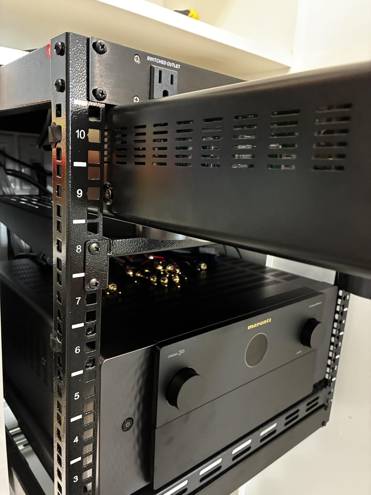15U Open Frame Server Rack, Free Standing or Wall Mount Rack with 180 Degrees Gate Swing customer photo 2