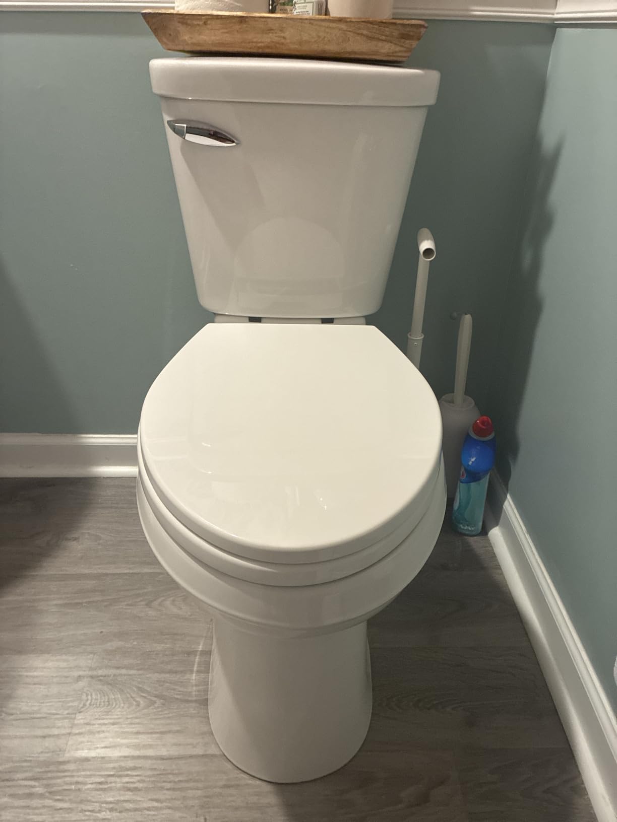 Gerber Viper Force Elongated Two-Piece Toilet with 12-in Rough-in, ADA Compliant Chair Height, High Efficiency 1.28 GPF, Soft-Close Seat and Install Kit with Wax Ring Included, White, GRS48352 customer photo 2
