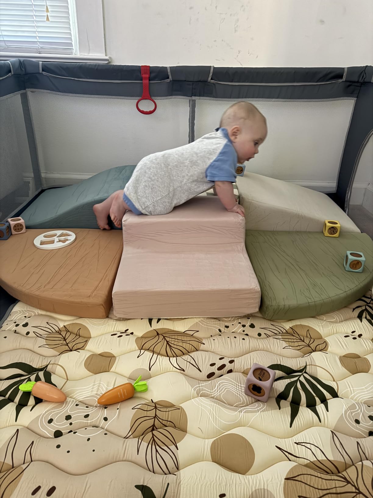 Tiny Land Soft Foam Climbing Blocks for Toddlers, 6-Piece Foam Blocks | Indoor Playground Baby Climbing Toys customer photo 2