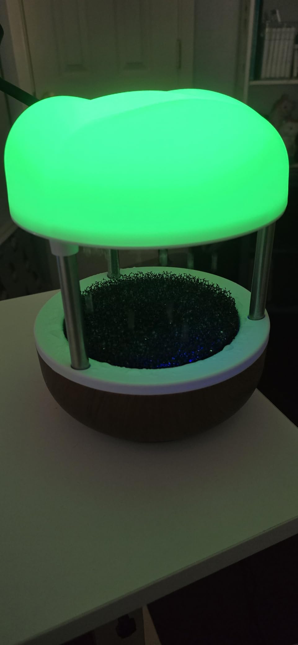 Mindsight 'Calming Cloud' Tabletop Water Fountain with Quiet Pump, Splash Resistant, Zen & Nature Decor, Desk Accessory customer photo 1