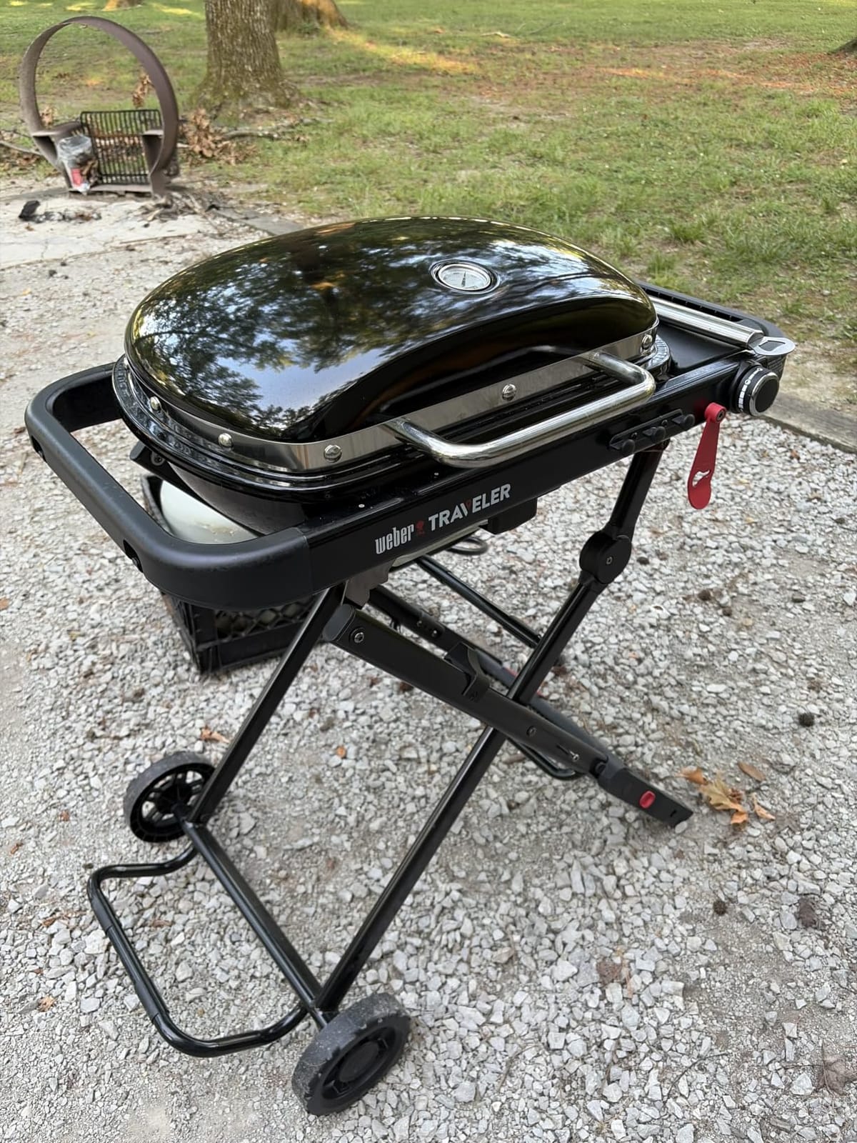 Weber Traveler Compact Portable Gas Grill for Outdoor Cooking, Propane customer photo 2