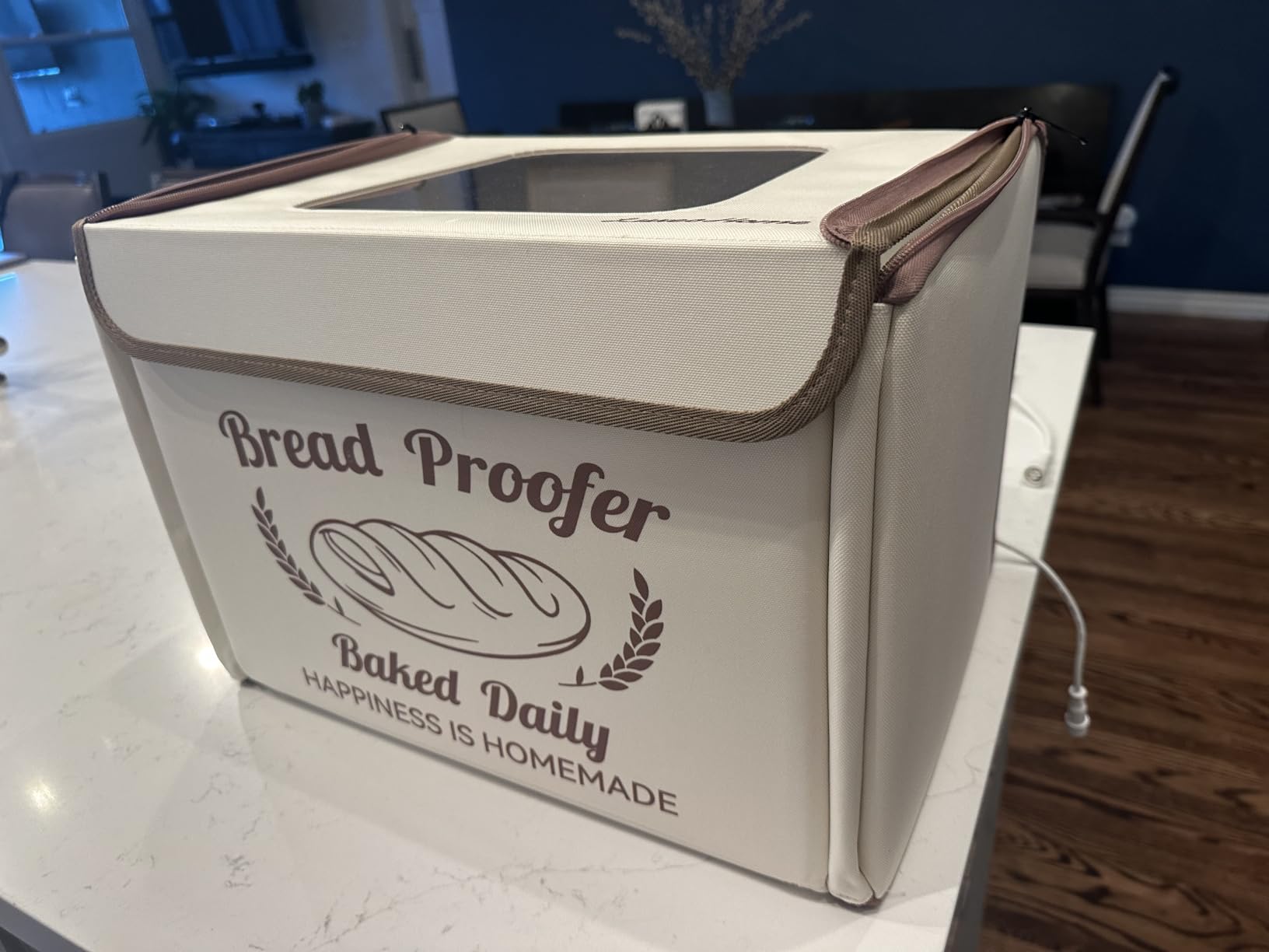 Folding Bread Proofing Box with 50-113℉ Temp Control & 48H Timer, Dough Proofer with Metal Rack, Humidor, Ideal for Sourdough, Bread Baking, Pizza, Yogurt, Kombucha, Perfect for Compact Kitchens customer photo 1