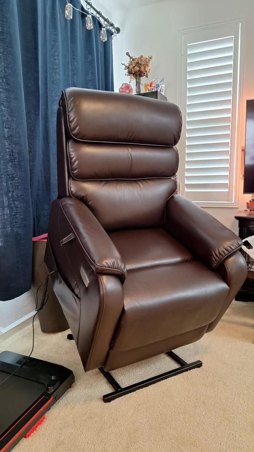 EONIX Power Lift Recliner Chair for Elderly, Heat and Massage(Medium) | Assist with Standing, Infinite Position, Lay Flat, USB Ports, 3.1