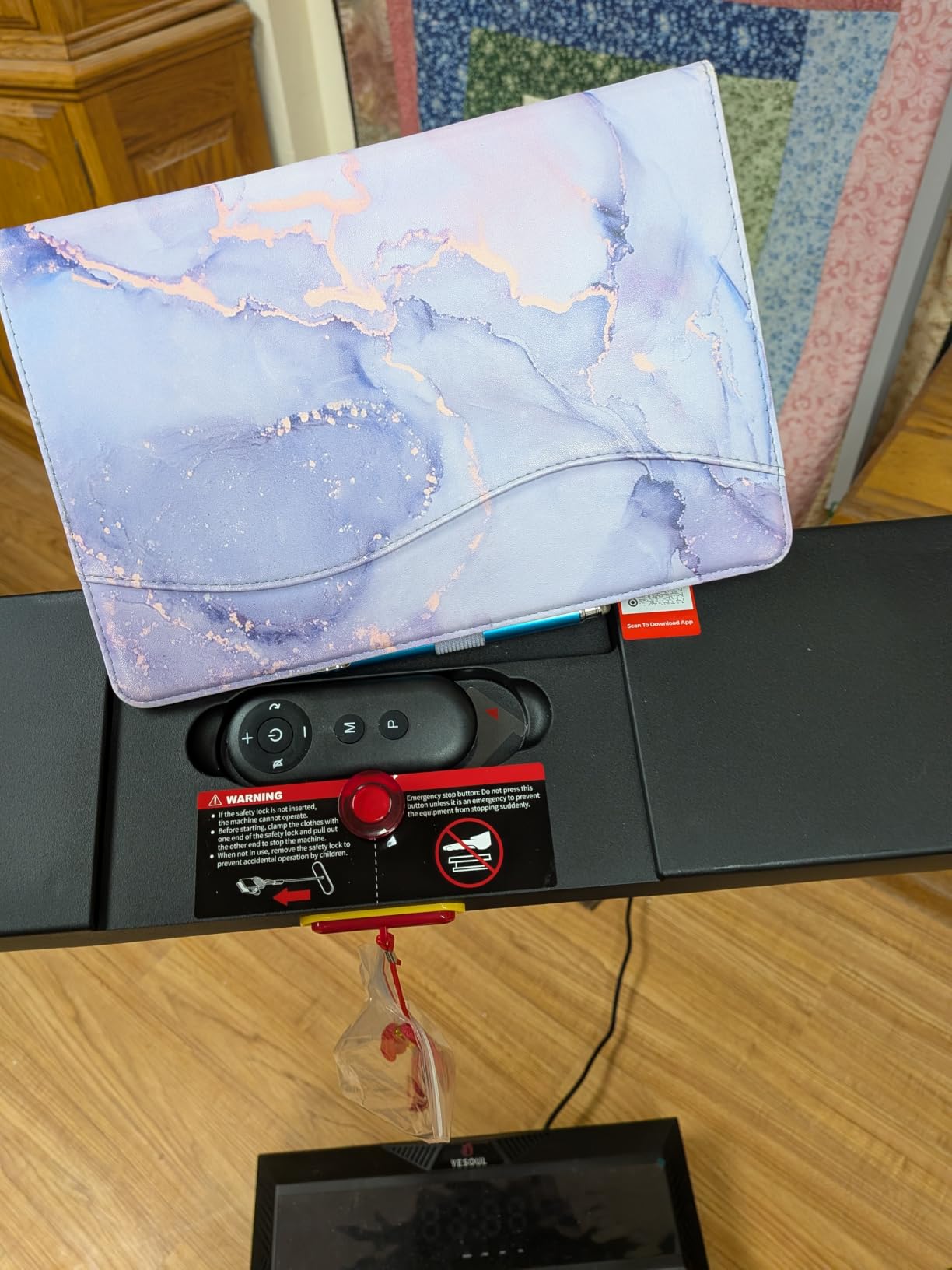 YESOUL Treadmill for Seniors with Long Handrails, Emergency Stop Button customer photo 1