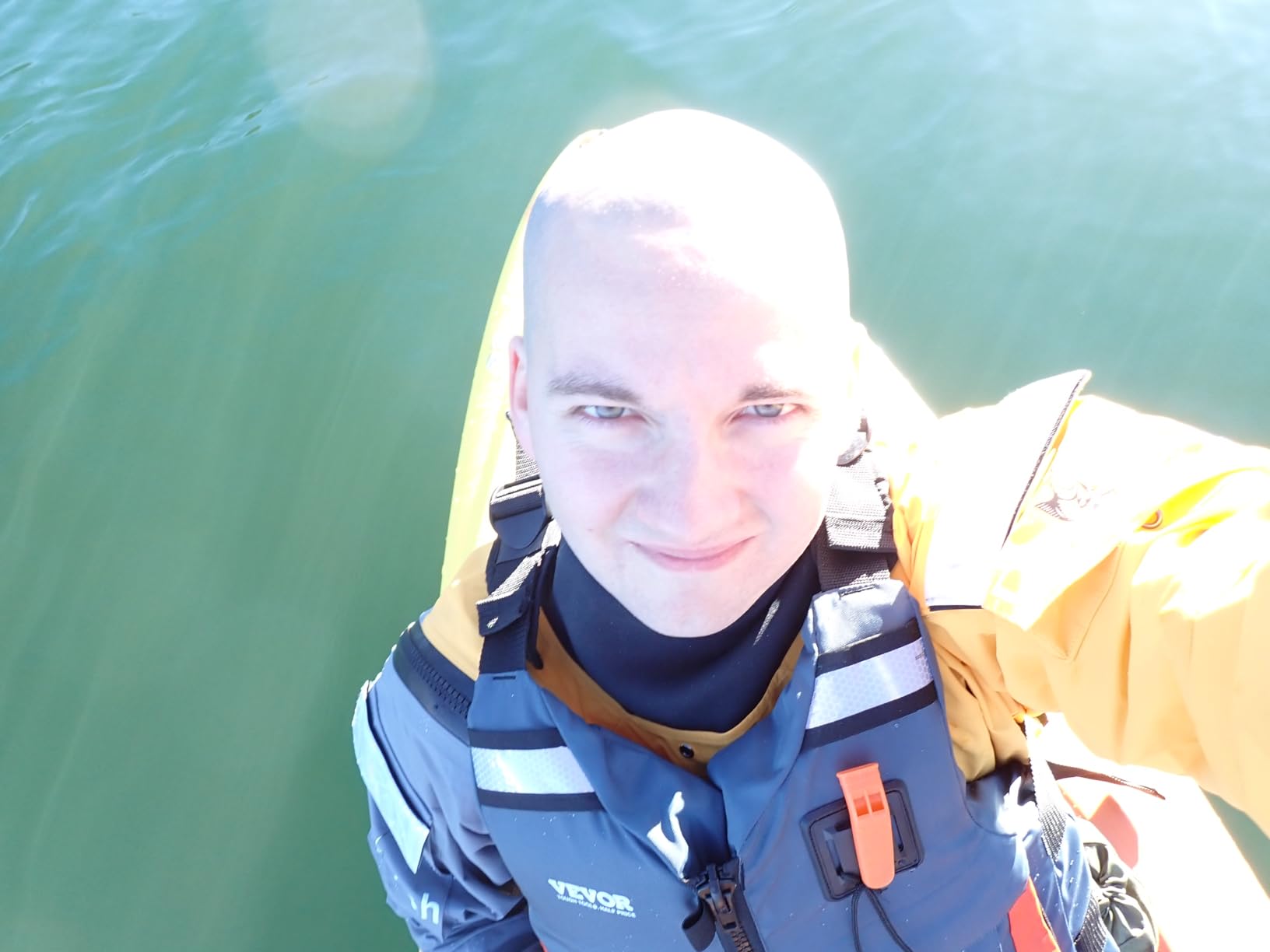 Dry Suits for Kayaking,Drysuit with Relief Zipper for Cold Water Sailing Paddling Rafting Water Sport customer photo 1