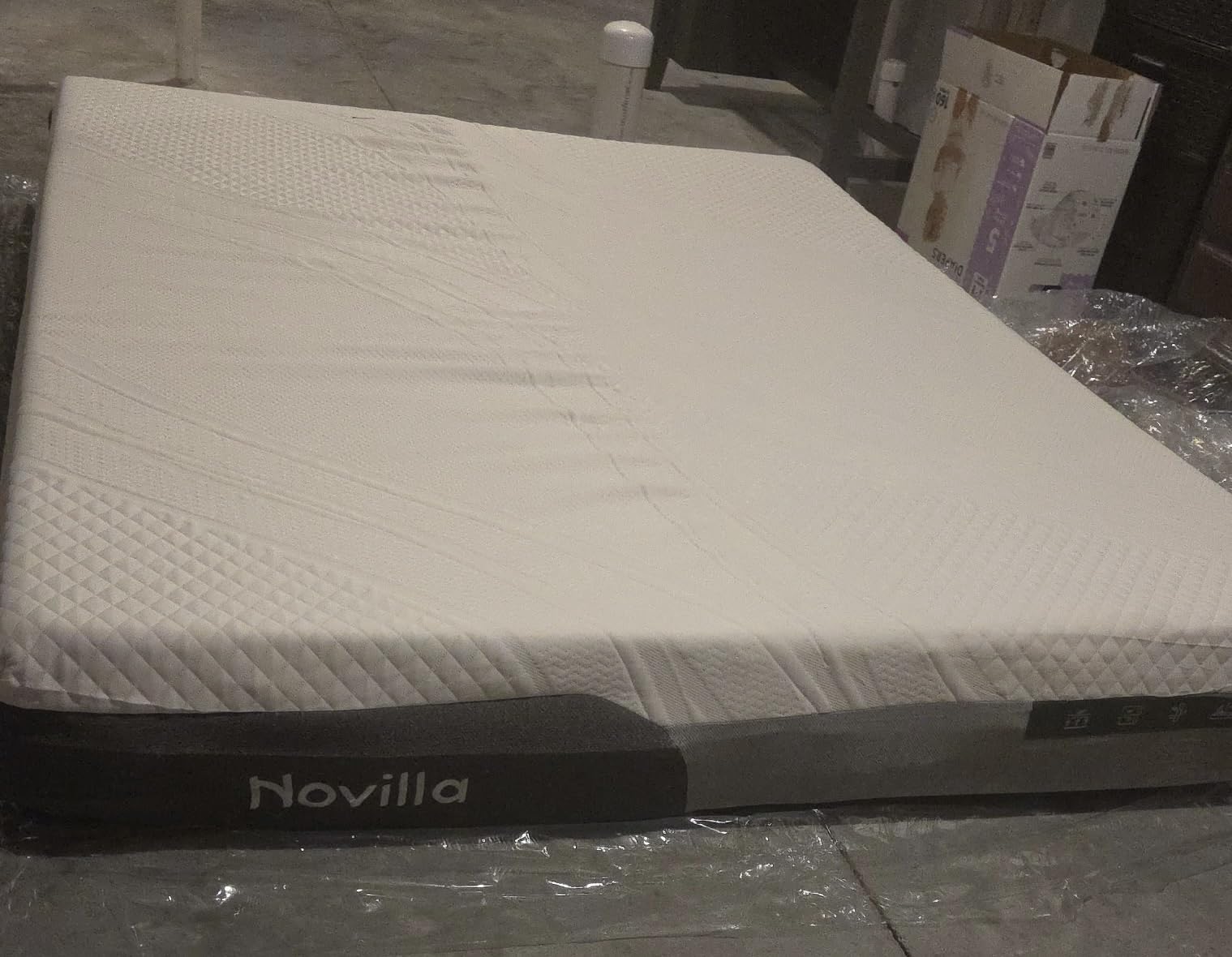 Novilla Bliss Cooling Queen Mattress, 14 Inch Gel Queen Memory Foam | Mattress in a Box with Cool-Touch Nylon Cover, Pain Relief & Spinal Support with CertiPUR-US Certified Foam customer photo 1