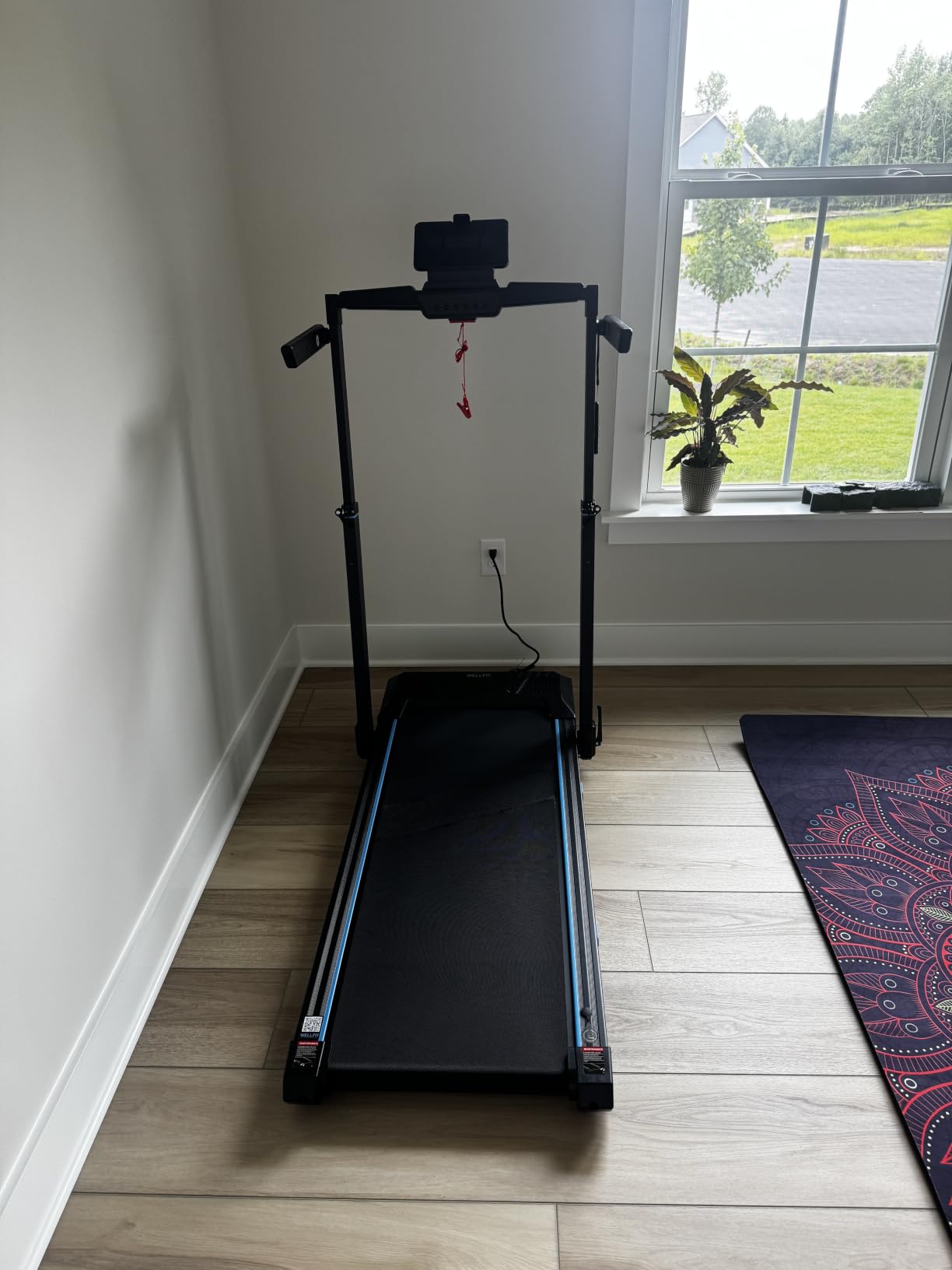 Foldable Treadmill with Auto Incline, 400+ LBS, Adjustable Height | 3.5HP Quiet Walking Pad with Handle Bar, 44