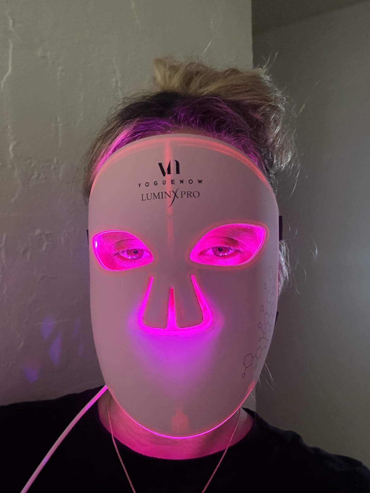 LuminX Pro LED Face Mask Light Therapy with Deep NIR & Chin & Lip Coverage, Light Therapy Mask for Wrinkles & Acne, FDA-Cleared, 280 LEDs, Red, Blue, NIR and Deep Near Infrared Facial Skincare Device customer photo 1