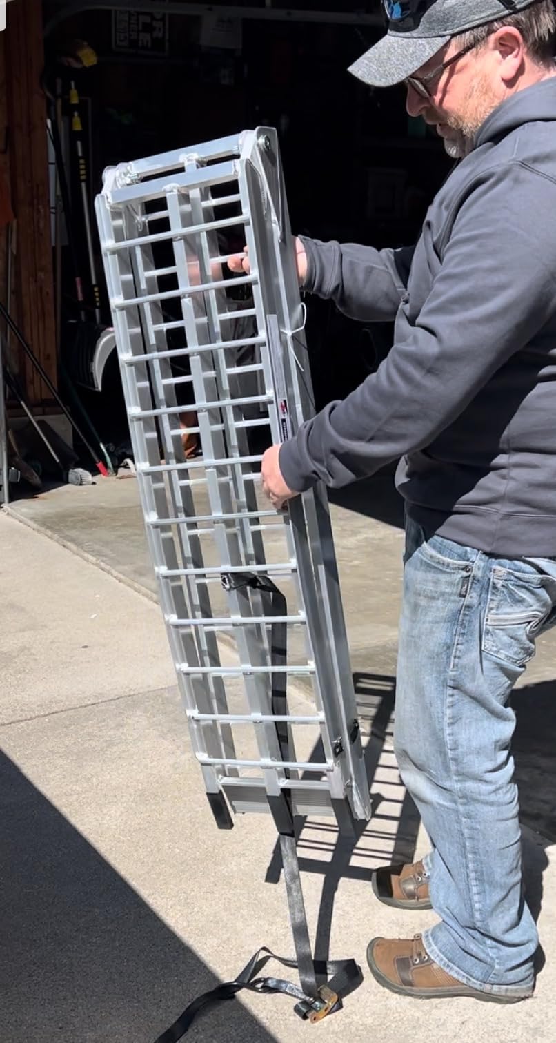 7.5FT Aluminum Loading Ramps, 1800 lbs Max Capacity customer photo 1