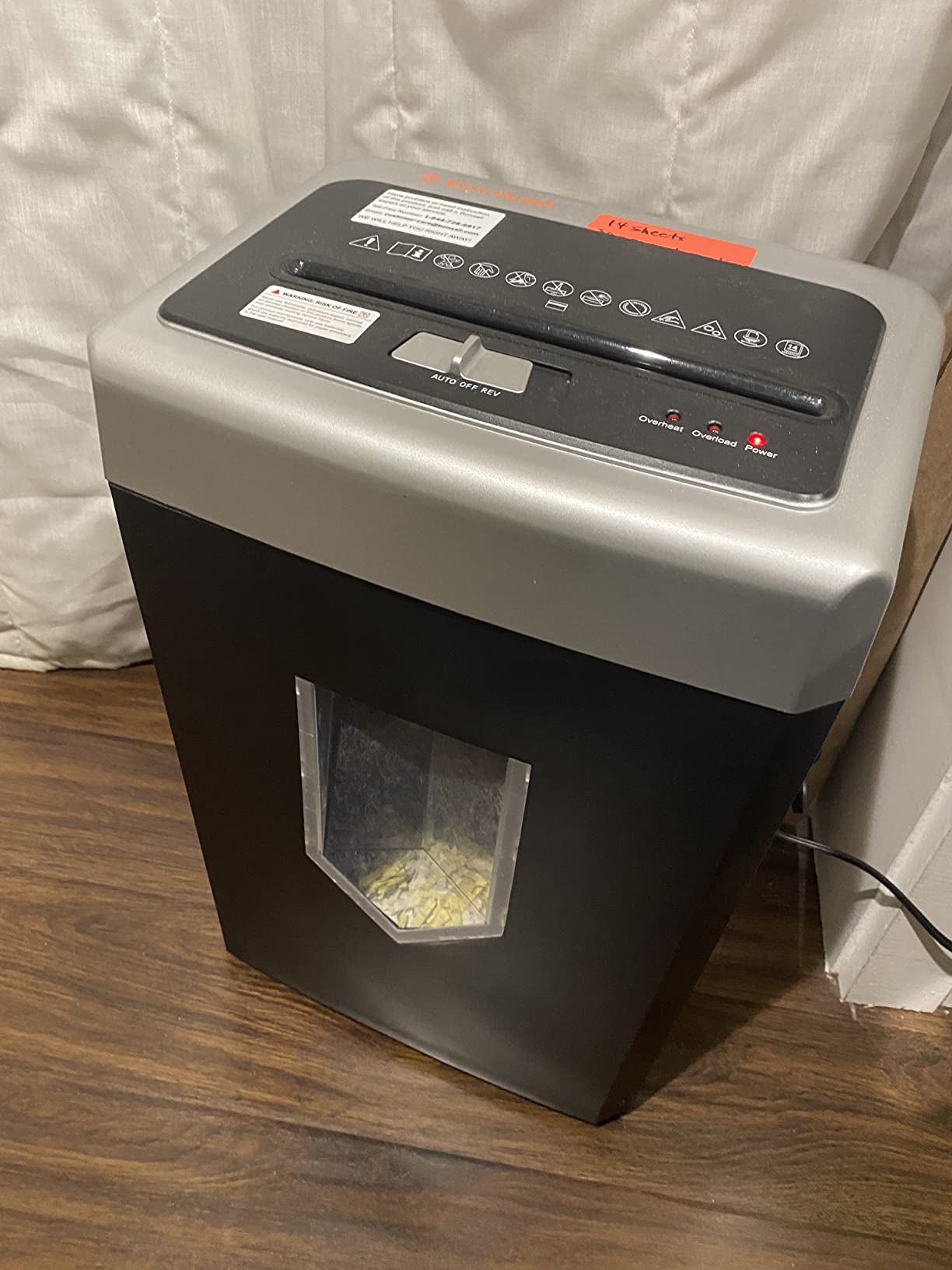 Bonsaii 200-Sheet Auto Feed Micro Cut Heavy Duty Paper Shredder for Office, 60-Min Nonstop Run, P4 High Security, 8.1-Gal Bin with Casters customer photo 2