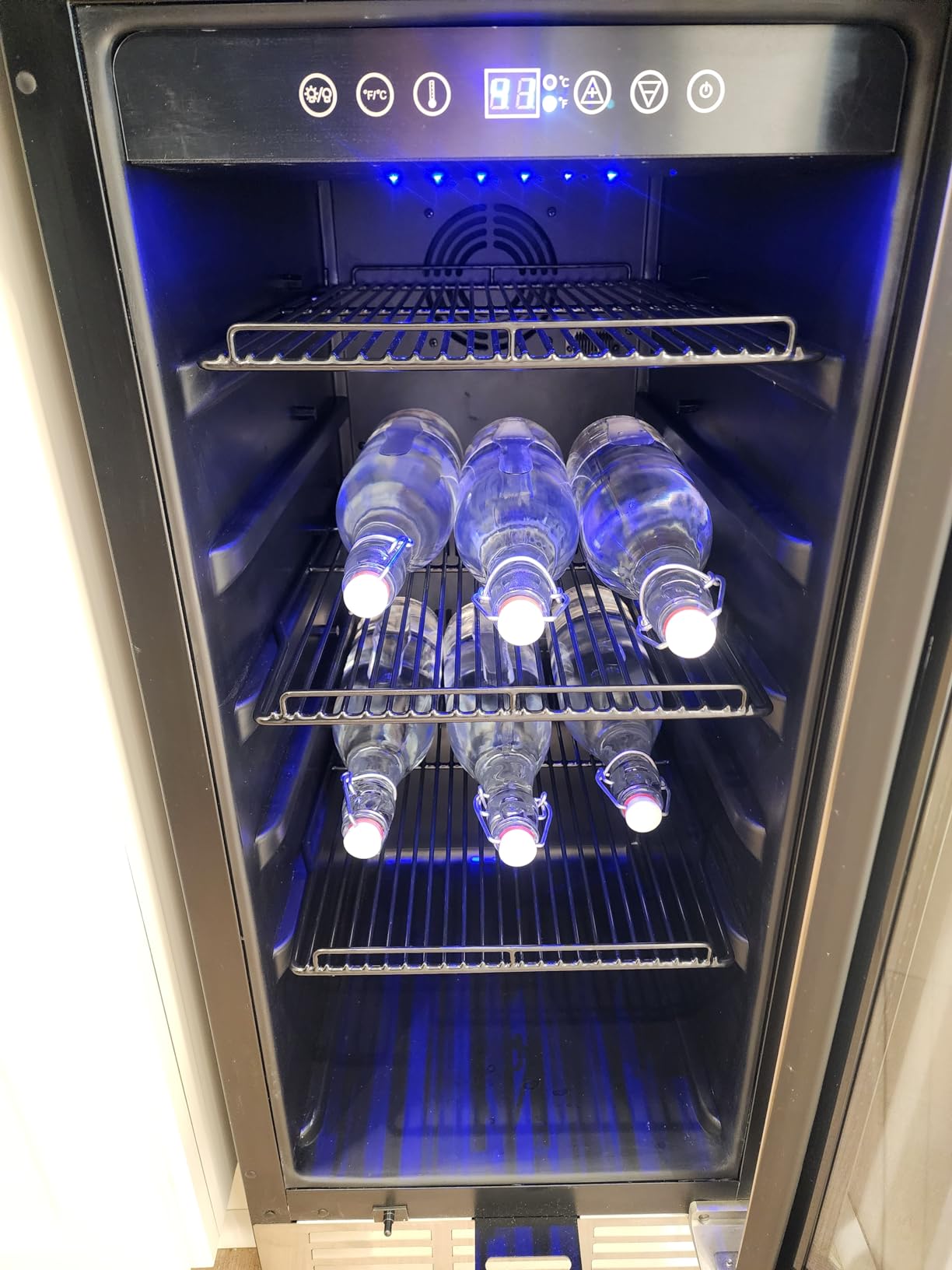 Feelfunn 24 inch Beverage Refrigerator - 180 Cans Beverage Fridge Under Counter with Stainless Steel Door, Built-in or Freestanding Beer Fridge, Outdoor Refrigerator for Patio Kitchen Home Bar customer photo 1