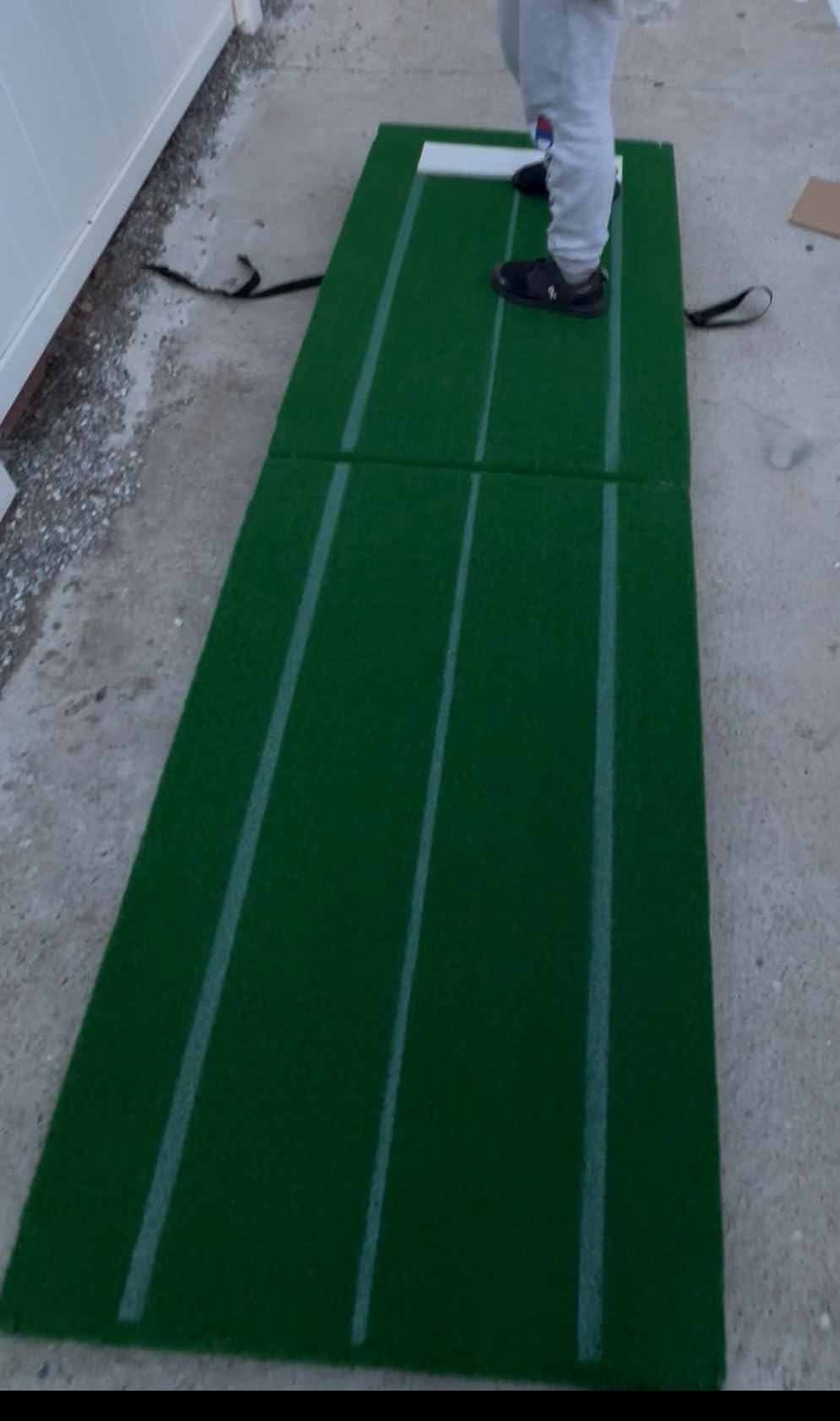GoSports Portable Baseball Pitching Mound with Stride Lines - 80 x 28 x 6 Inches - Foldable Pitching Mound customer photo 1