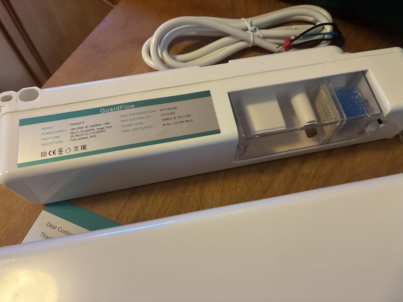 Ultra Quiet Mini Split Condensate Pump, 16 dB, Capacitive Sensor, Soft Start & Auto-Adjust Flow, 65 FT Lift, 100-240V, Wall-Mount Drain Pump for Mini Split, HVAC & Dehumidifiers customer photo 1