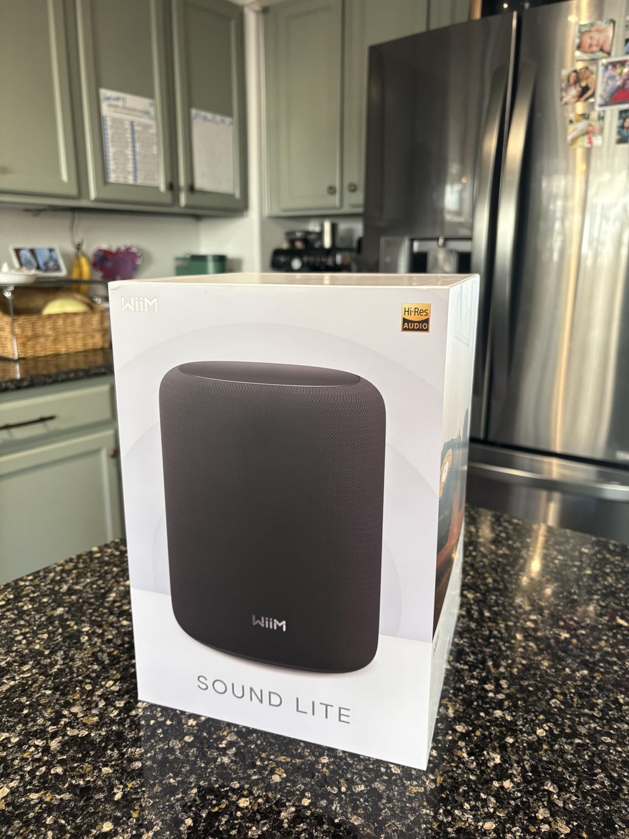 WiiM Sound Lite Smart Speaker, Hi‑Res 24‑bit/192 kHz, AI RoomFit™ Room Correction, 100W Peak, Wi‑Fi 6E/Bluetooth 5.3, Multi‑Room & Stereo Pairing, White customer photo 2
