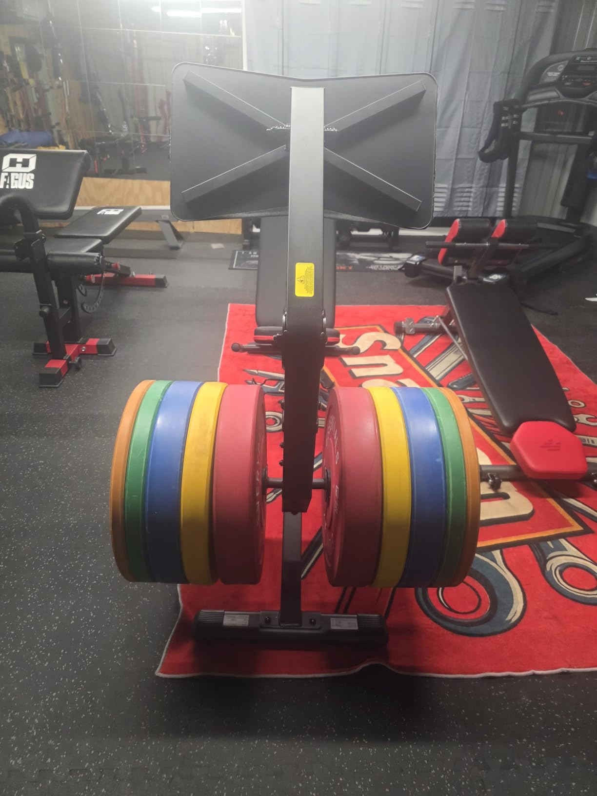 PASYOU Adjustable Weight Bench for Home Gym, Leg Press Machine - Adjustable Foot Plate Weight Bench with Leg Press, Compact Fitness Bench for Glutes, Quads, Compatible with 1'' and 2'' Weight Plates customer photo 2