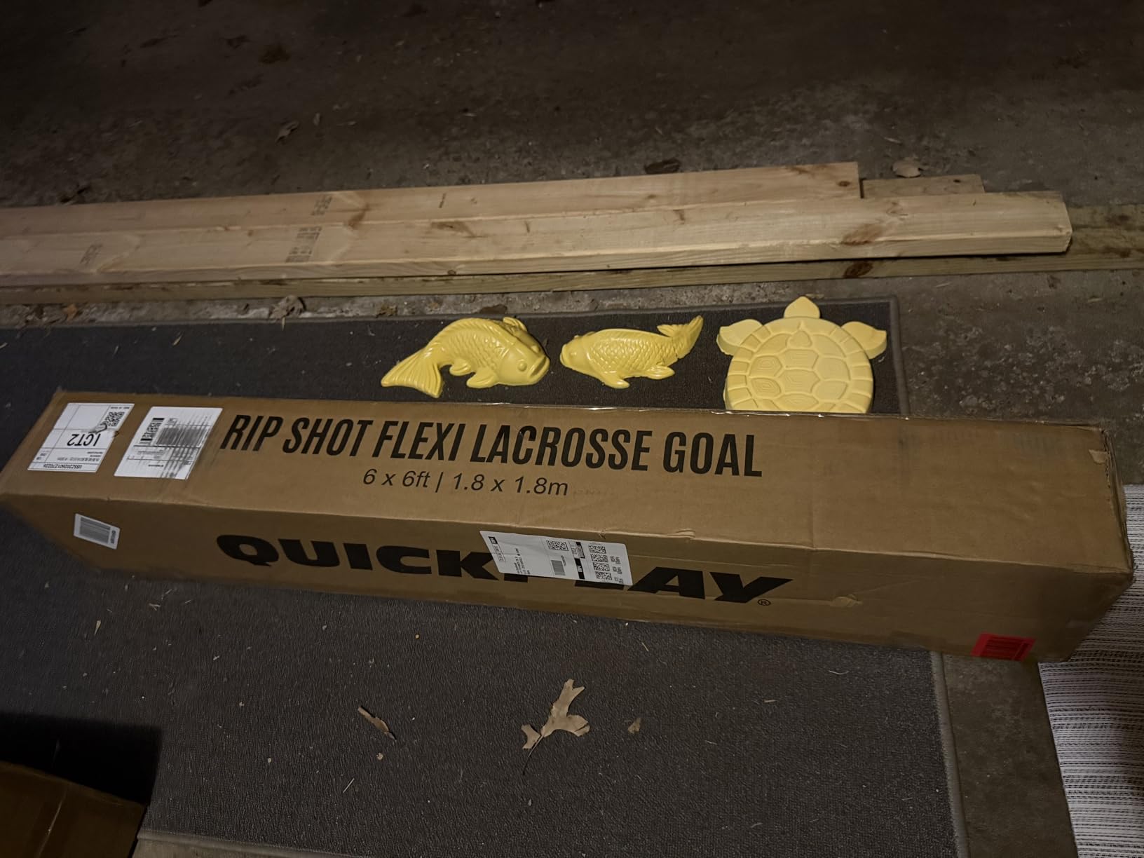 QuickPlay Ripshot Flexi Lacrosse Goal 6x6' - Regulation, Portable | 8-ply weatherproof net, Pop-up spring frame, 80-second setup, Boys & girls play, Backyard & training, Carry bag customer photo 1