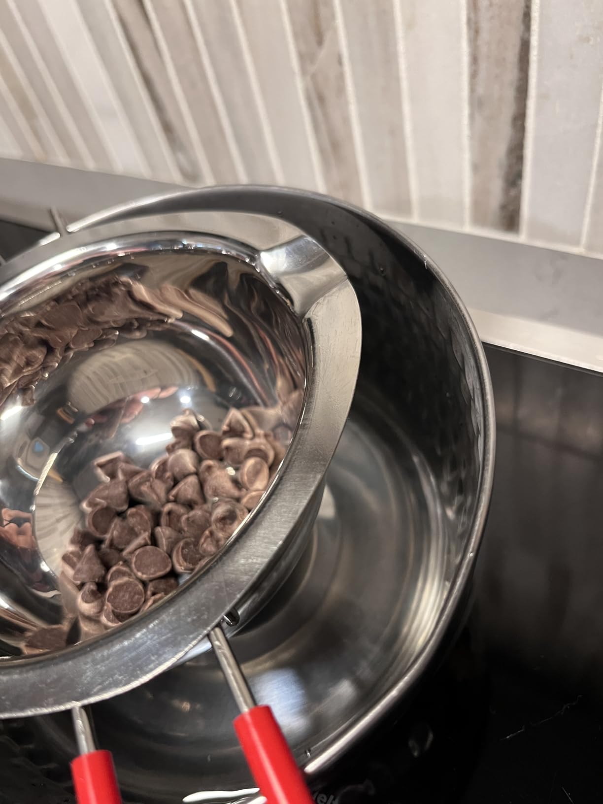 Chocolate Tempering Machine - Commercial Chocolate Melting Machine w/ 13L Capacity and 86-185℉ Temp Control, 1200W Professional Heated Chocolate Melter w/Stainless Steel Body, 110V,3 Tanks customer photo 1