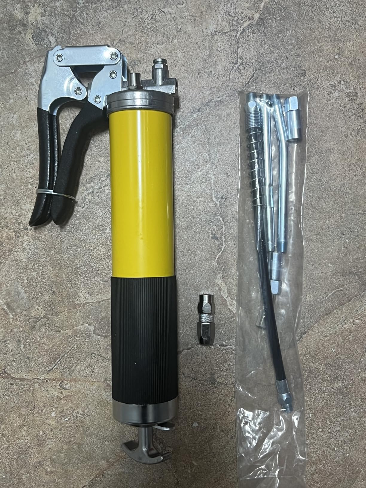 Cordless Electric Grease Gun 12000 PSI 2-in-1 Dual Grip Kit | 2x4000mAh Batteries, LED Light, For Tractor Truck Farm Mechanic, Construction Maintenance, Heavy Duty 12000 PSI Pressure customer photo 1