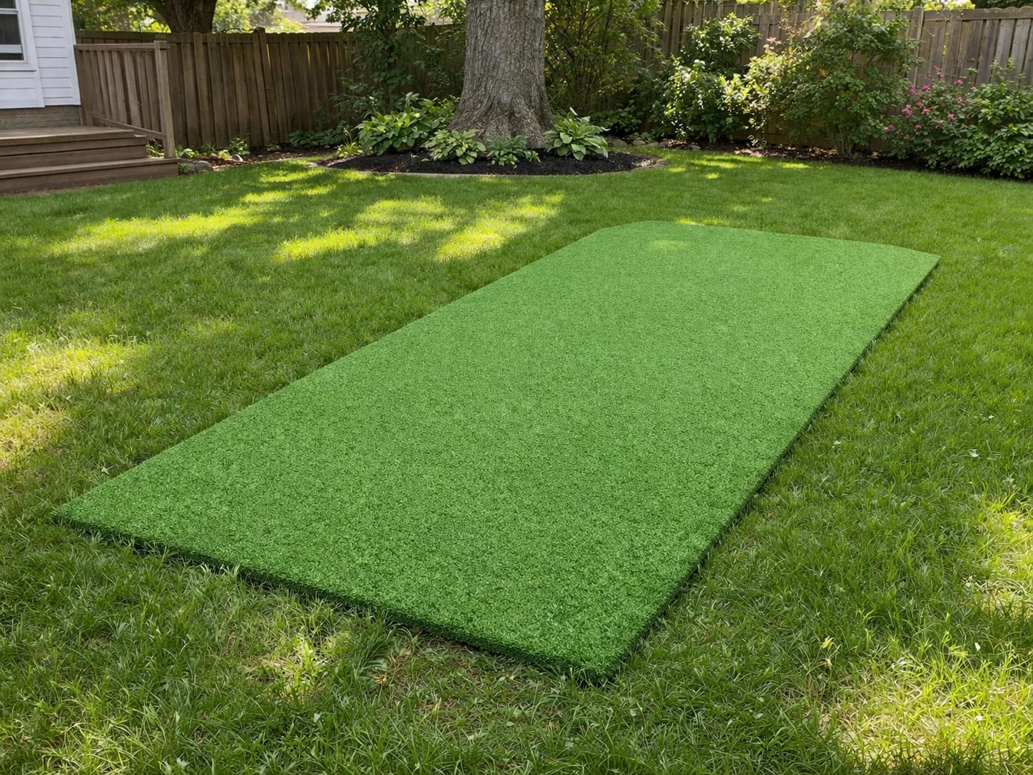 Golf Putting Green Artificial Grass Turf, 7FT x 15FT Indoor Outdoor Golf Training Mat with Realistic Synthetic Fake Turf, Multi-Sport Use for Baseball, Football, Gym customer photo 2