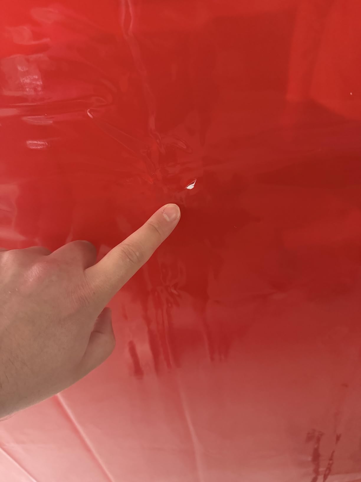 GAOMON 3 Panel Welding Screen with Frame, 6x6 FT | Flame-Resistant Transparent PVC Curtain, Locking Swivel Wheels for Workshop Safety, Red customer photo 1