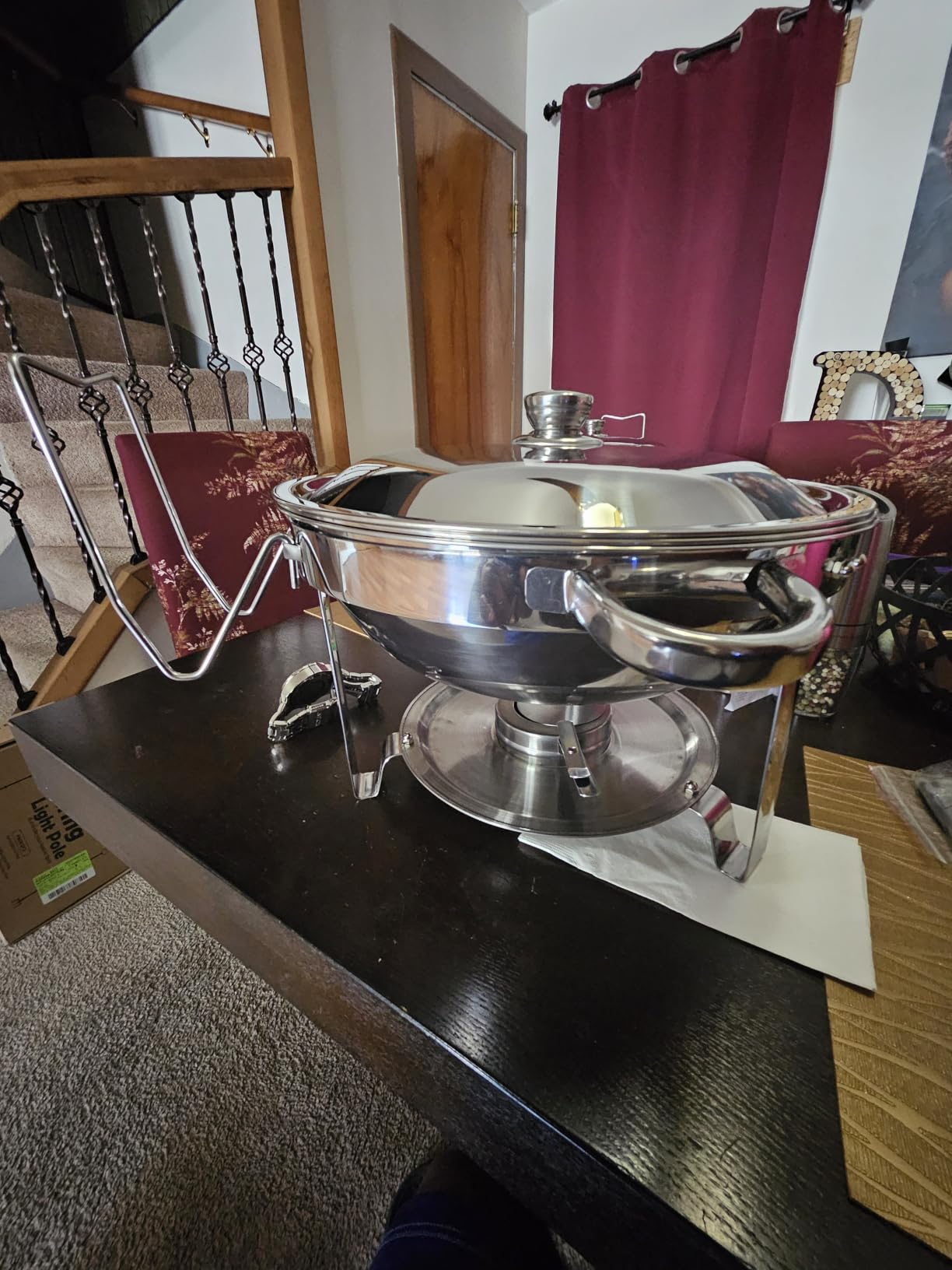 4-Pack Chafing Dishes for Buffet, 6QT 304 Stainless Steel Round Chafing Dish Buffet Set - Complete Food Warmers with Lids, Water Pans, Fuel Can Holders for Catering & Wedding Receptions, Silver customer photo 2