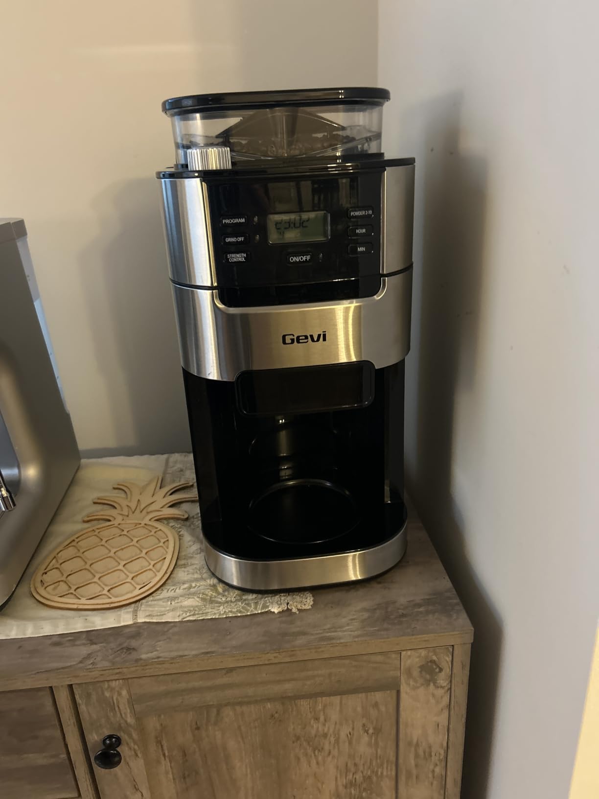 Gevi 10-Cup Grind-And-Brew Drip Coffee Maker with Built-In Burr Grinder, Programmable Timer, 1.5L Water Tank, 2-Hour Auto Keep-Warm, Durable Reusable Permanent Filter for Daily Coffee Brewing customer photo 2