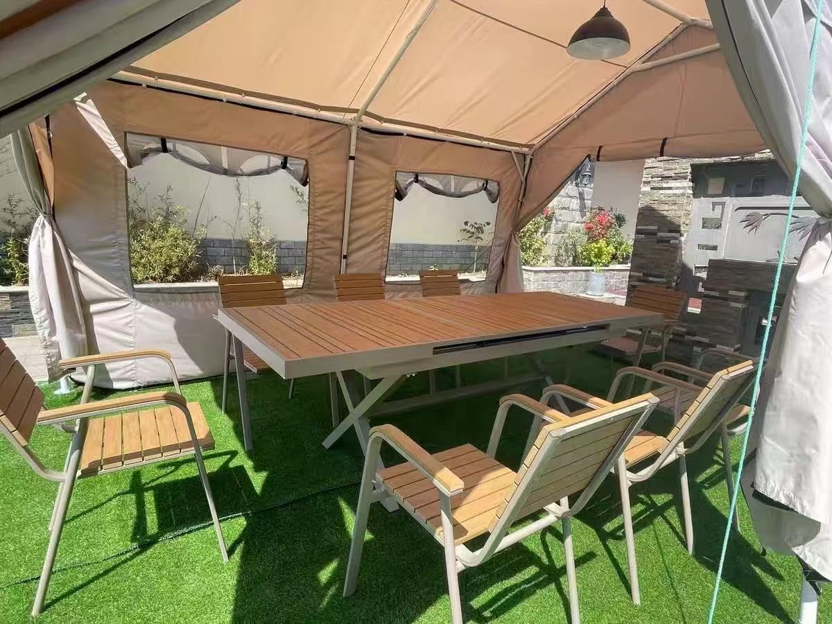 Aoxun 10x20 Pop Up Canopy Tent with 6 Sidewalls, Party Tent, White | 3 Adjustable Heights, One Push Setup, Waterproof, for Wedding, Party, Commercial, Market, Event, Outdoor, UV Protection customer photo 1