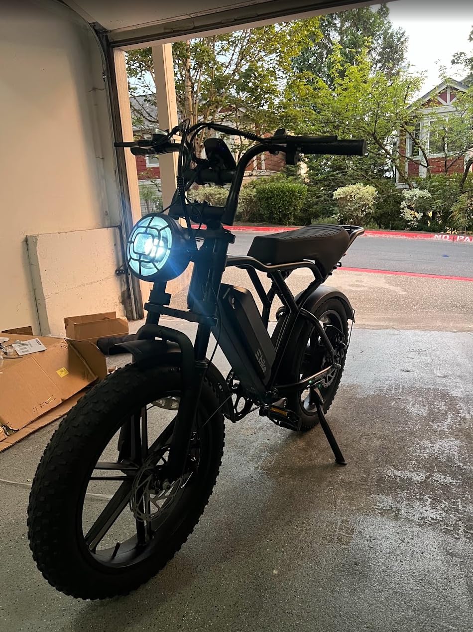 TST Electric Bike for Adults, 48V 15Ah Battery, 1500W Peak Motor, Fat Tire | Dual Suspension, 7-speed Gears, 3 Working Modes, Powerful, LCD Display, Suitable for Commuters and Beginner Cyclists customer photo 1