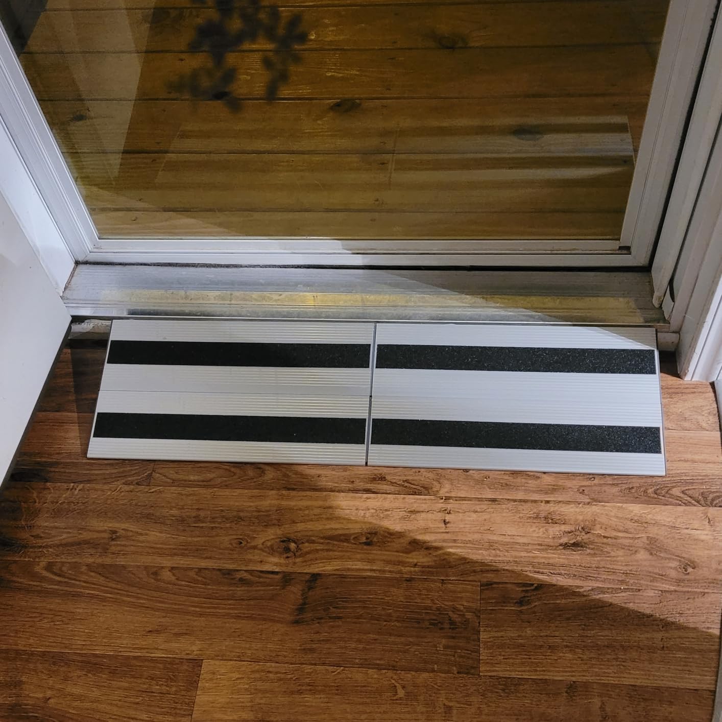 5 Inch Threshold Ramps for Doorways, Wheelchair Ramp for Home Steps | 31 in Wide, Modular Aluminum Panels, 1100 lb Capacity, Curb and Step Access, Scooters and Power Chairs, Indoor/Outdoor Use customer photo 2