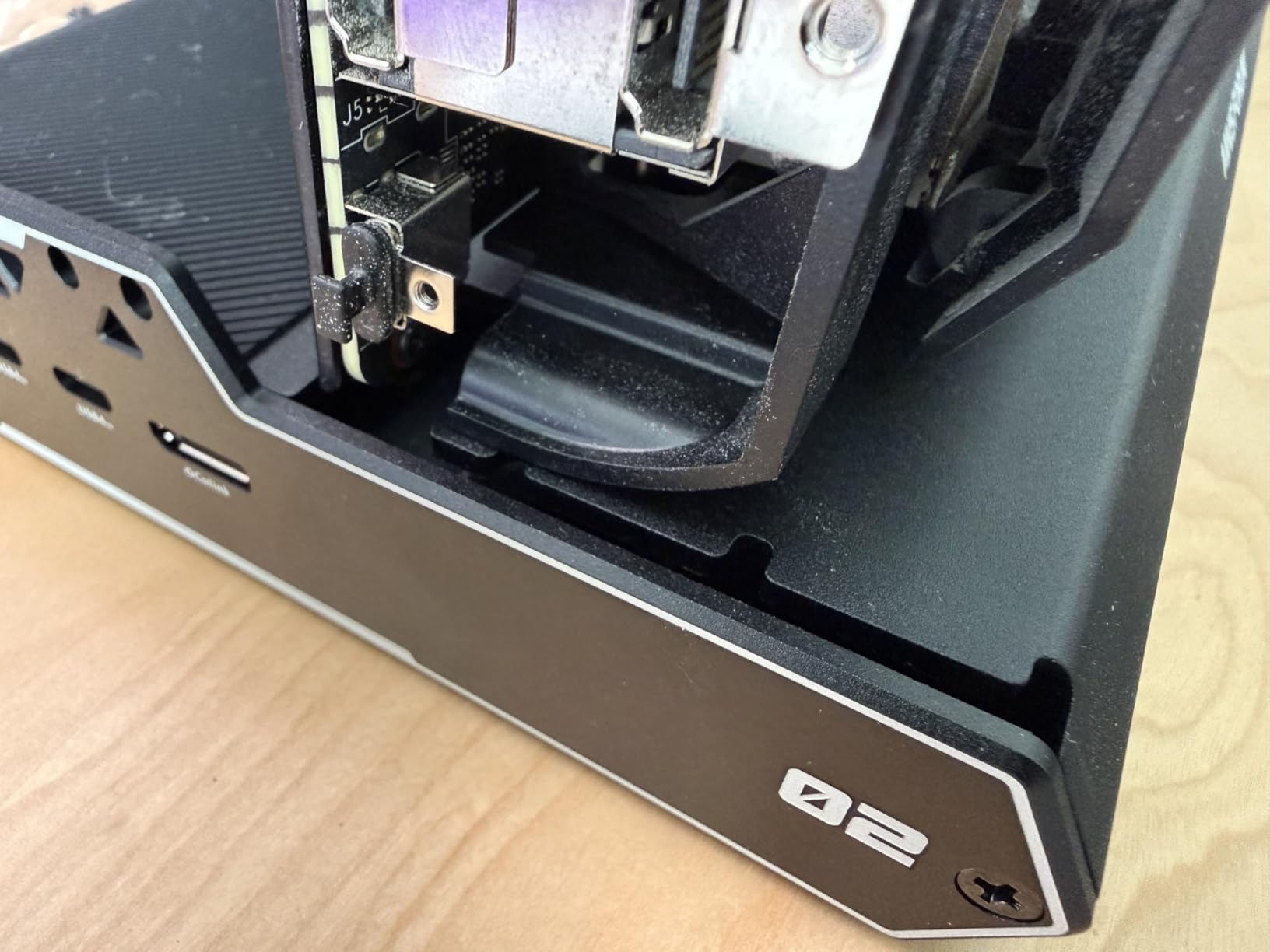 MINISFORUM DEG2 USB4 V2 (TBT5 Compatible) & OCuLink eGPU Dock, 80Gbps Dual-Link External GPU Enclosure with M.2 NVMe Slot, Supports Universal ATX/SFX Power Supplies customer photo 2