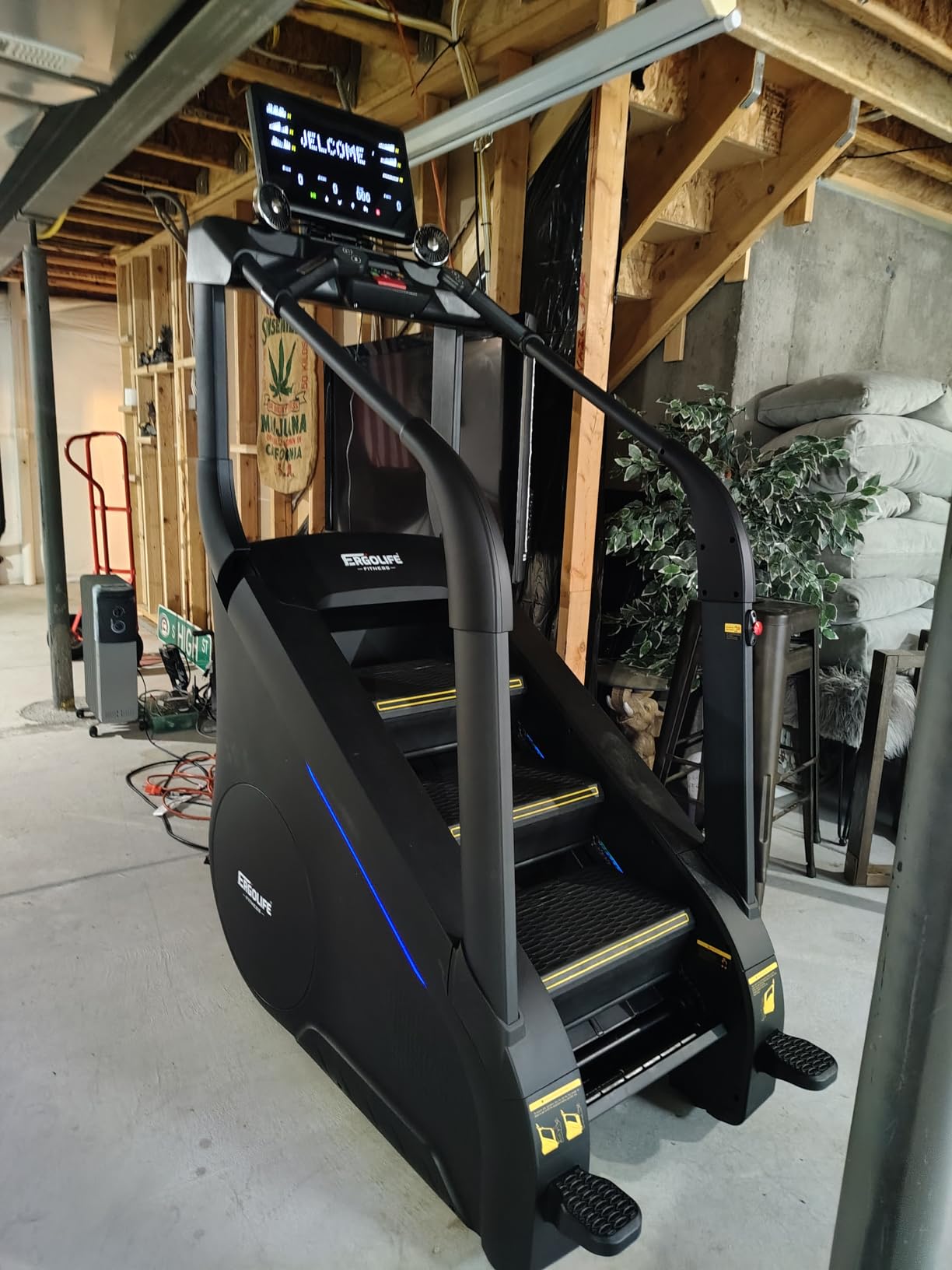 ERGOLIFE Stair Stepper Machine for Home Gym, Stair Climber with 25 Resistance Levels, 400 lbs Capacity, 7-Level Safety System, Natural Floating Step, Quiet Cardio Workout Machine with LED Touchscreen customer photo 2