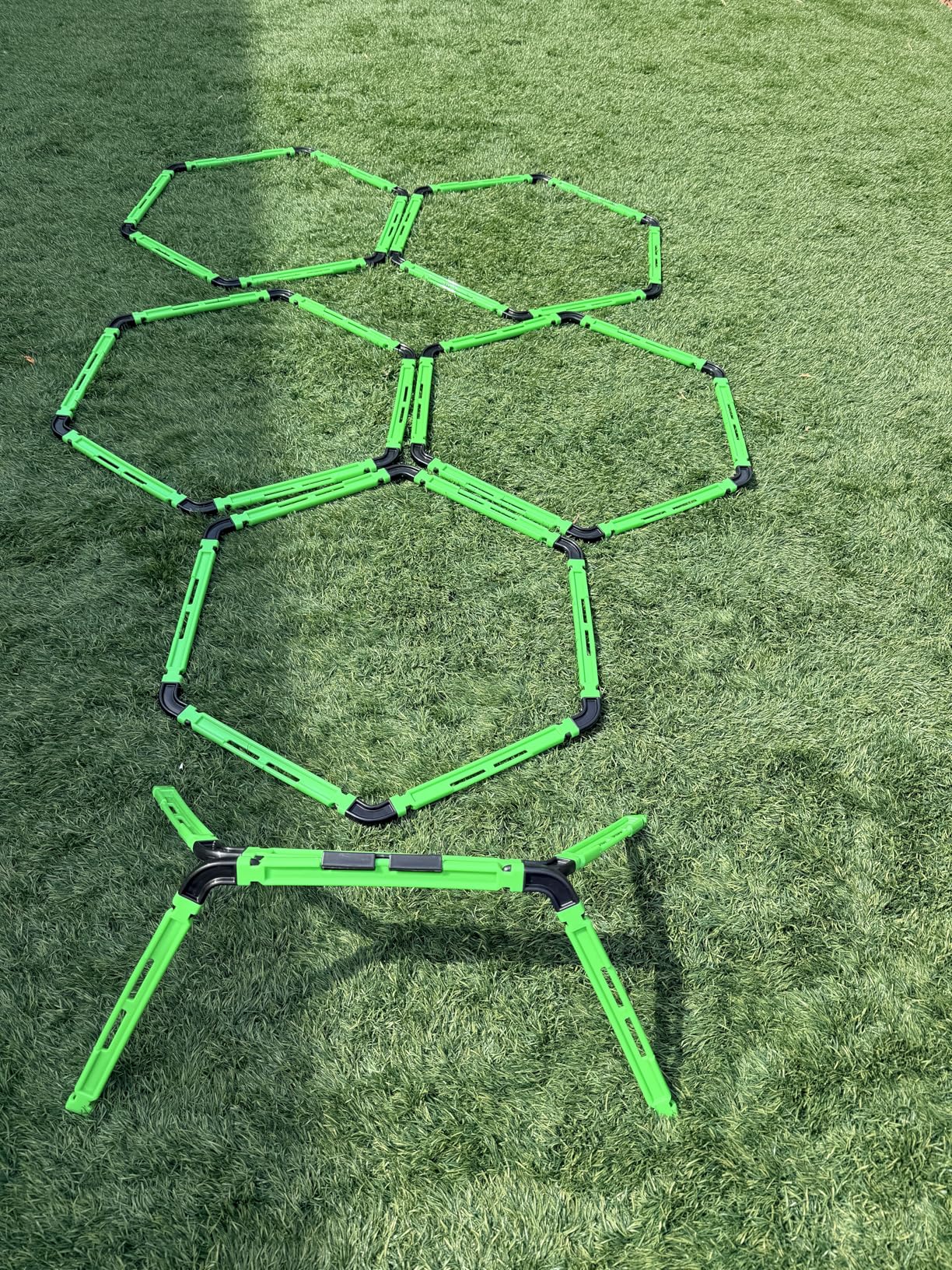 GHB Hex Agility Rings Speed Rings with Carrying Bag 6 Set Portable Hexagon Rings customer photo 2