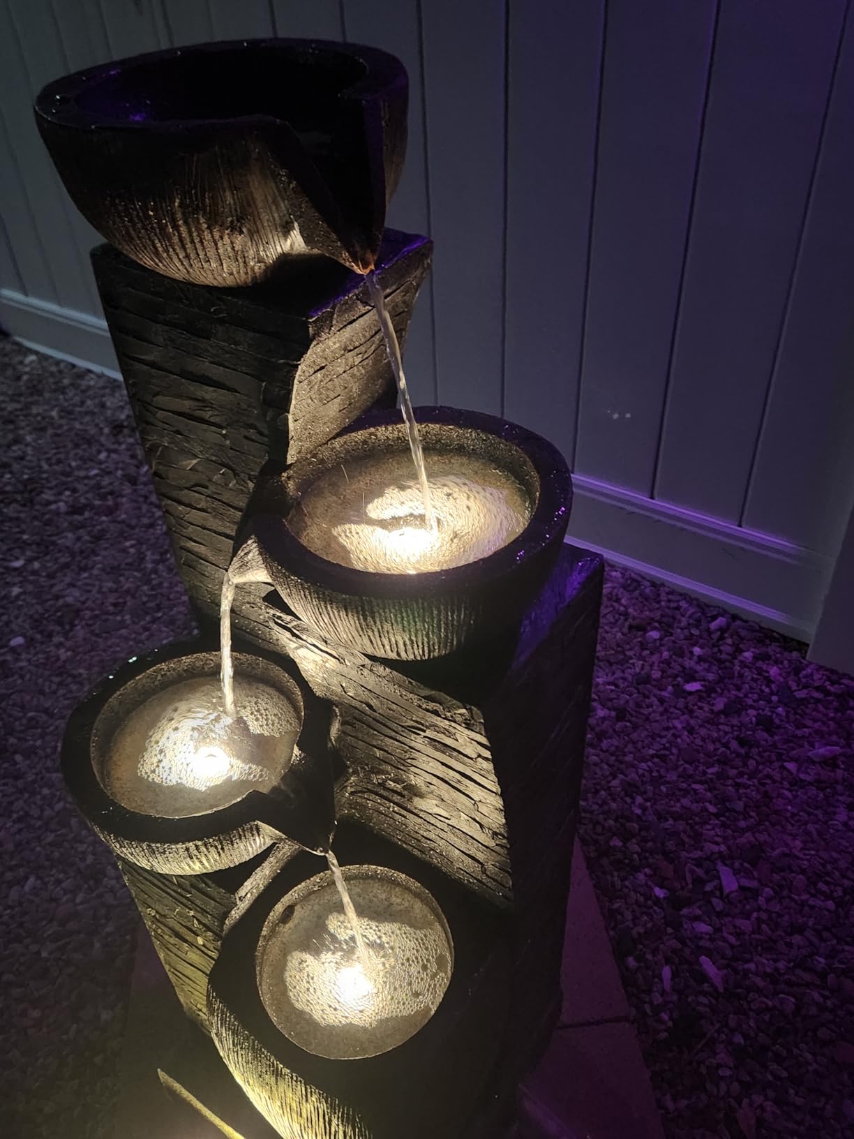 5 Tiers Solar Outdoor Water Fountain - 33.5