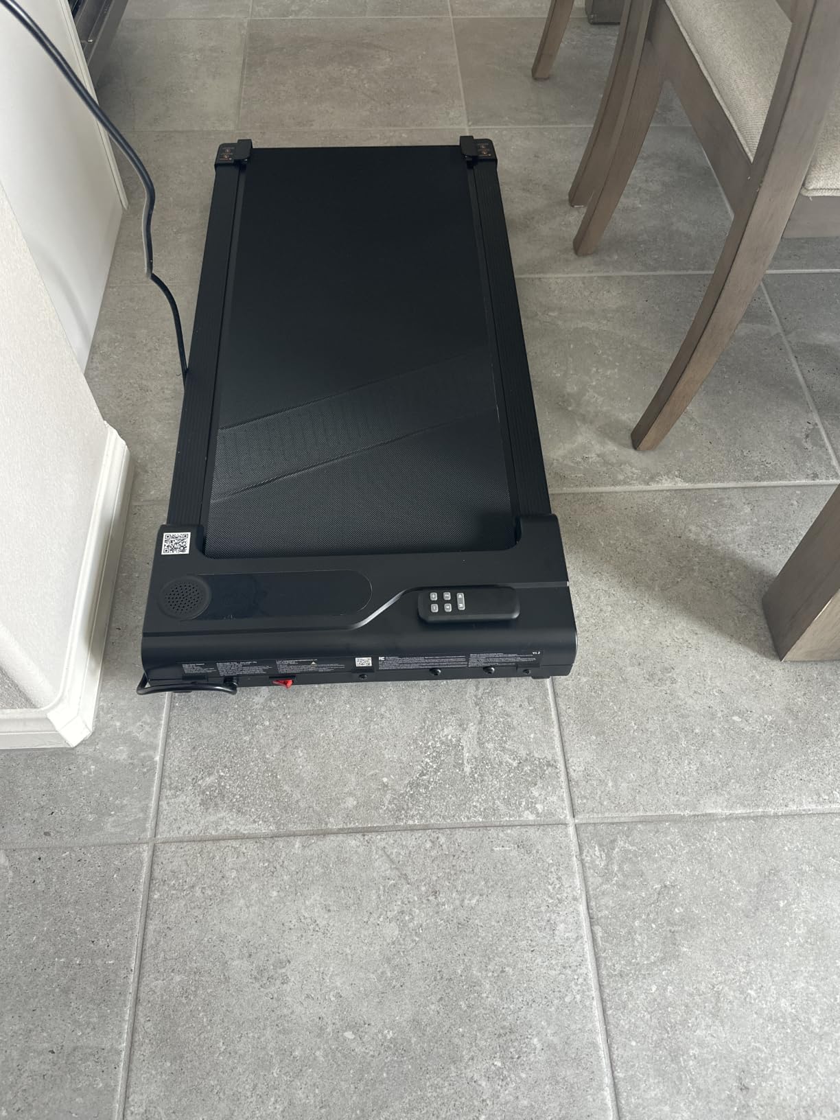Walking Pad Treadmill for Home - Under Desk Treadmills Portable Mini Compact Walk Pads for Small Spaces Office Indoor Apartment Floor Flat Running Machine with Remote Quiet Lightweight customer photo 1